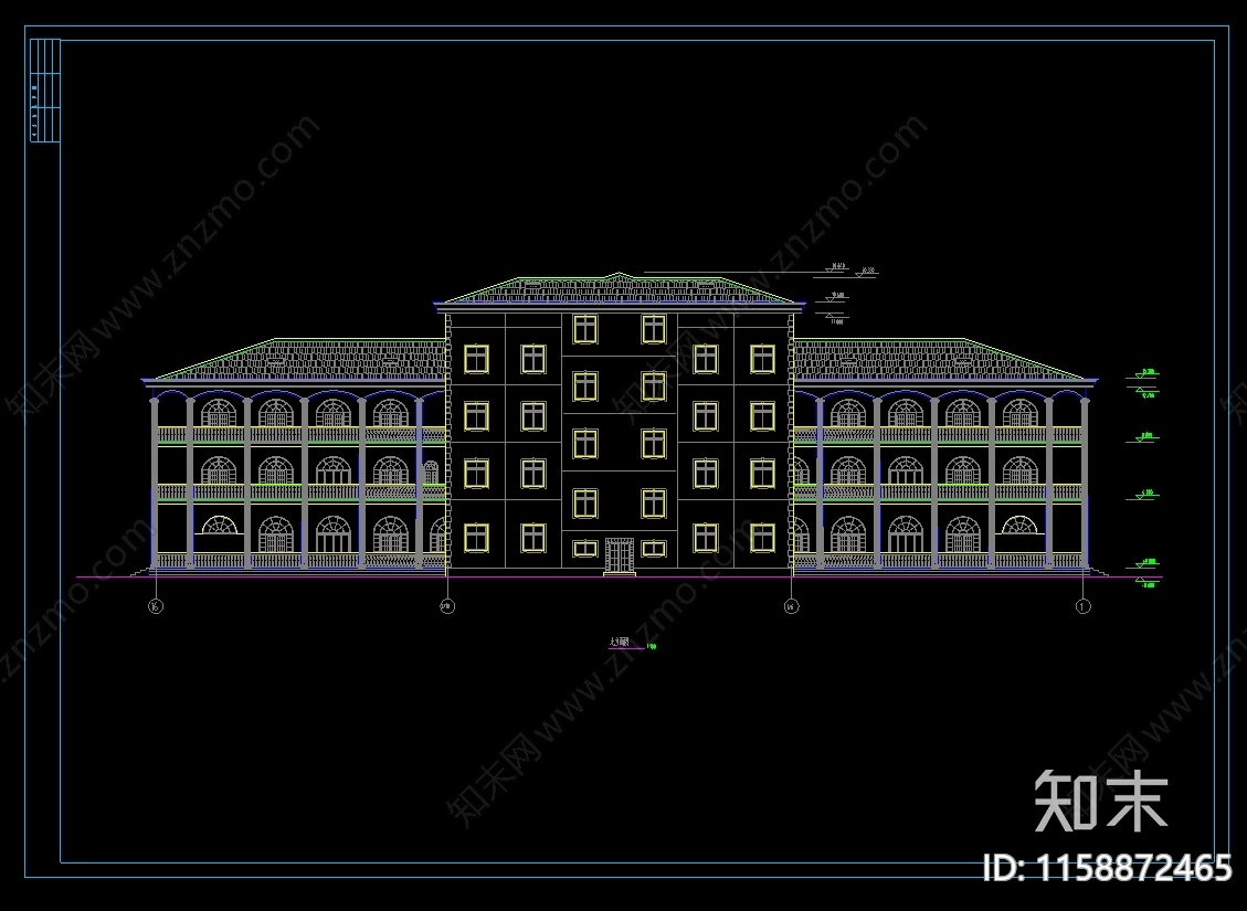 会展中心建筑施工图下载【ID:1158872465】