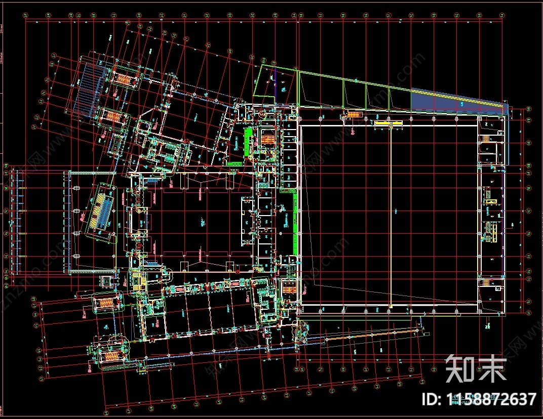 会展中心建筑设计图纸施工图下载【ID:1158872637】