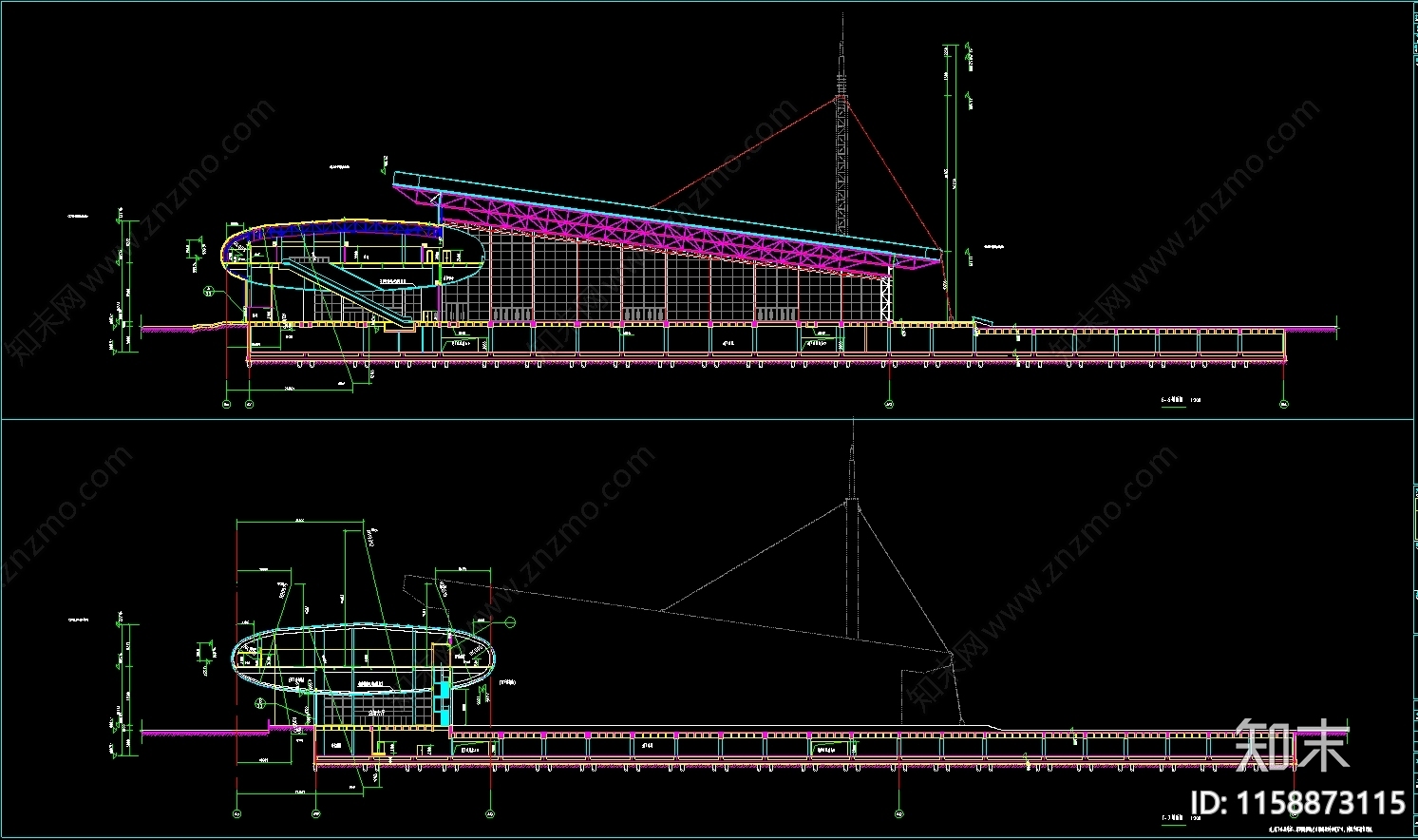 滨海国际会展中心建施工图下载【ID:1158873115】