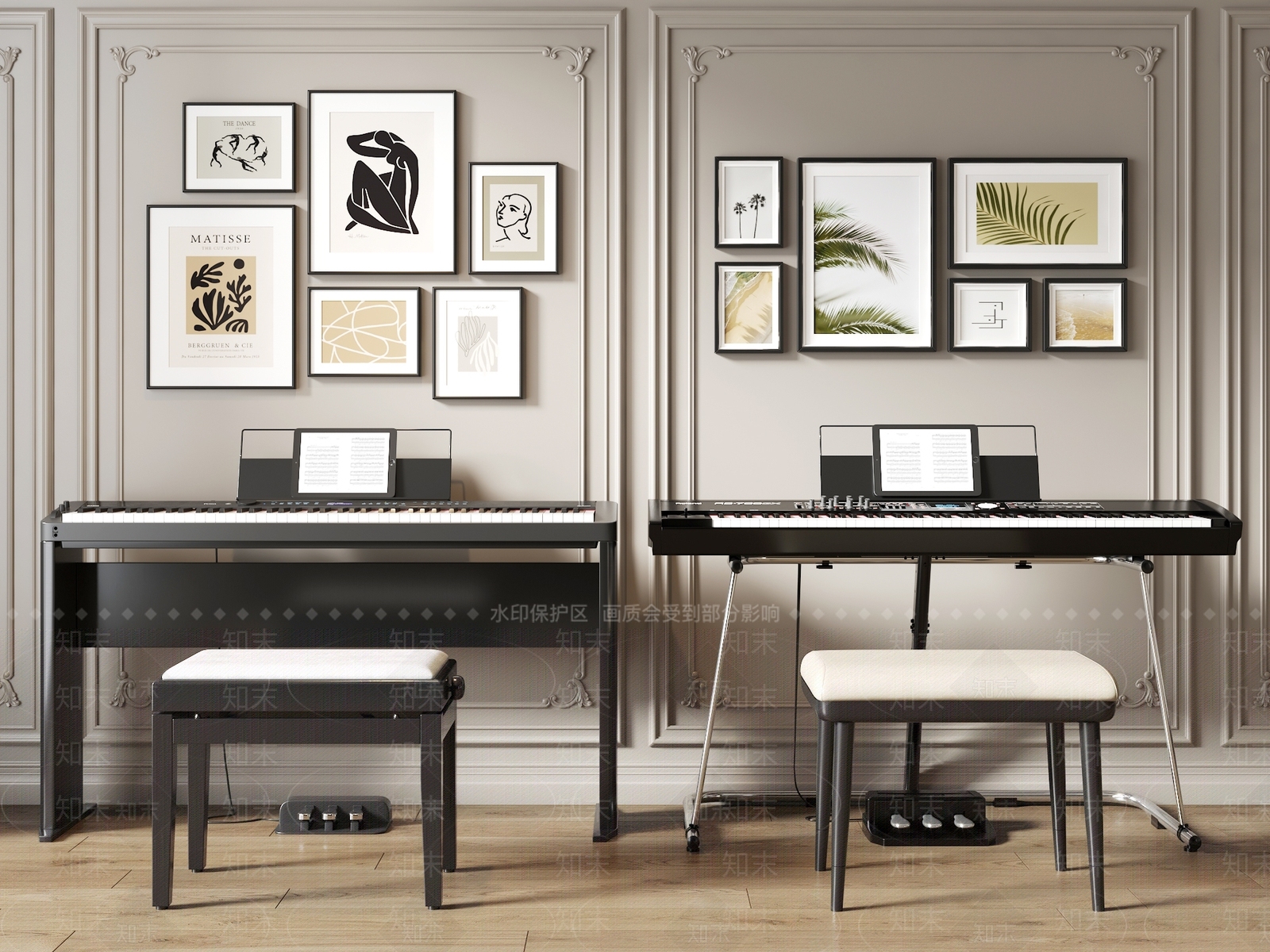 现代电子琴3D模型下载【ID:1158874343】