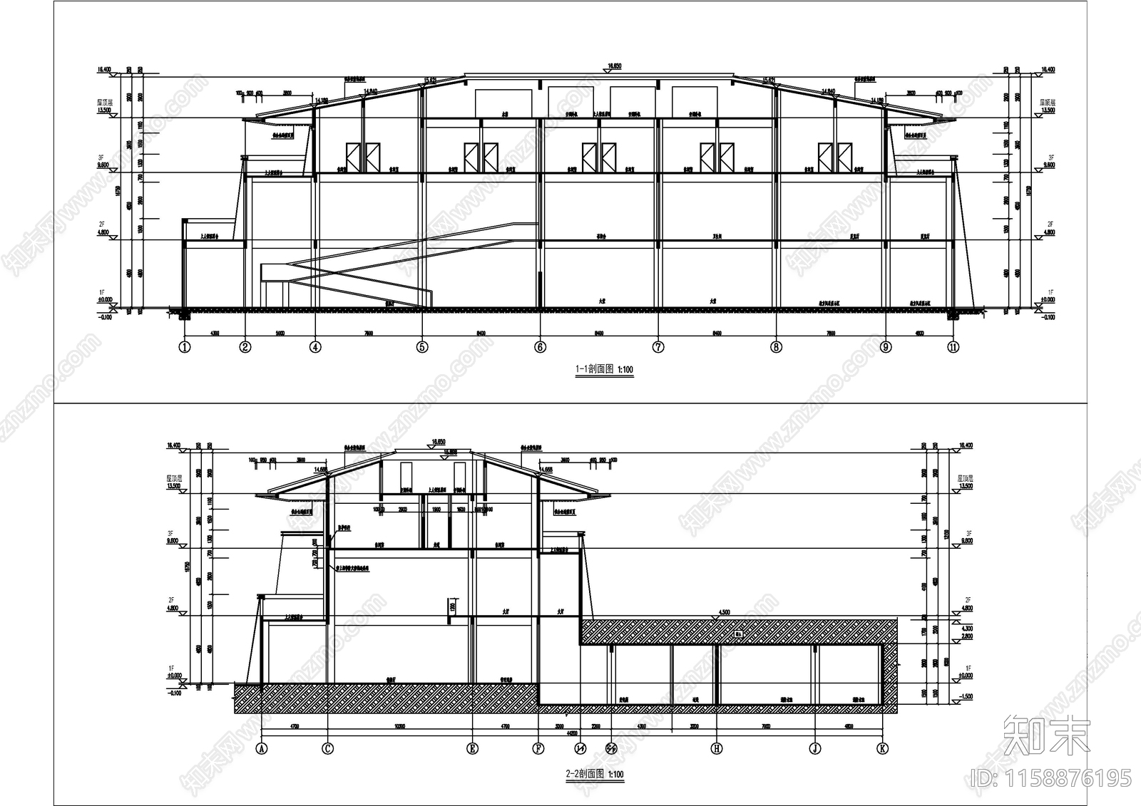 3800m游客换乘中心及停车场建设工程cad施工图下载【ID:1158876195】