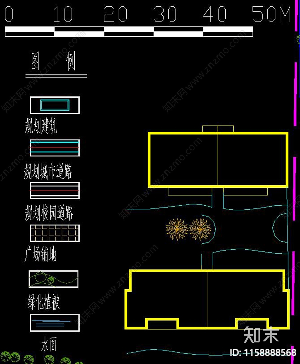 某学校平面规划图纸园林鸟瞰图平面规划图纸施工图下载【ID:1158888568】