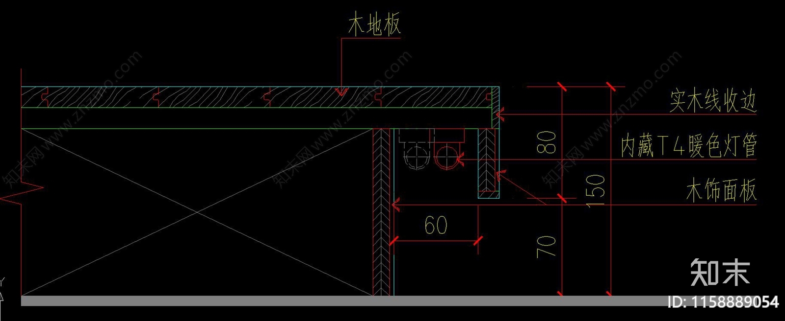 地台踏步节点大样图门套线防撞cad施工图下载【ID:1158889054】