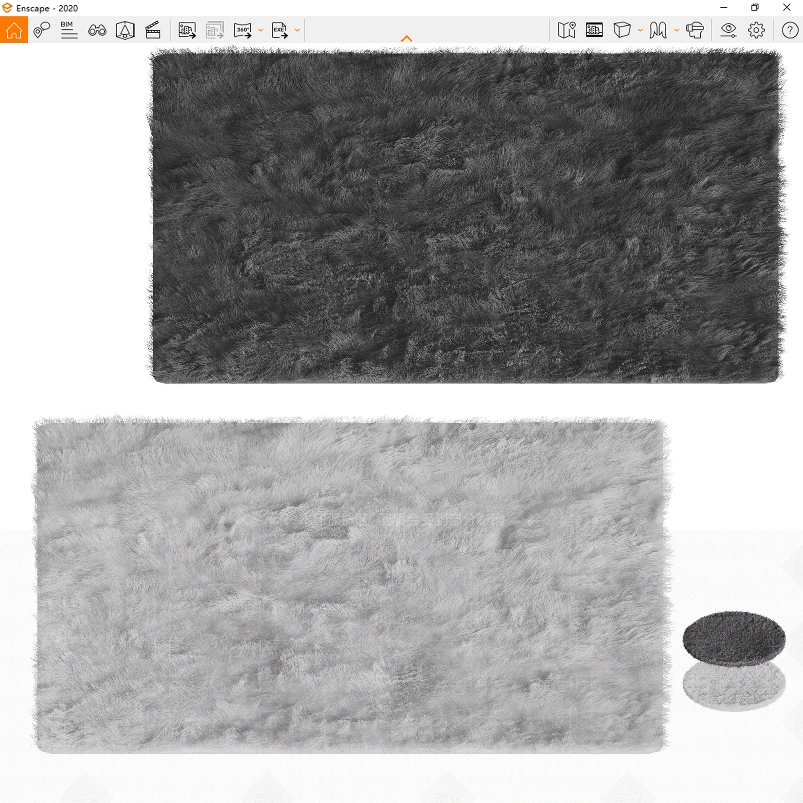 Minotti现代毛地毯SU模型下载【ID:1158890365】