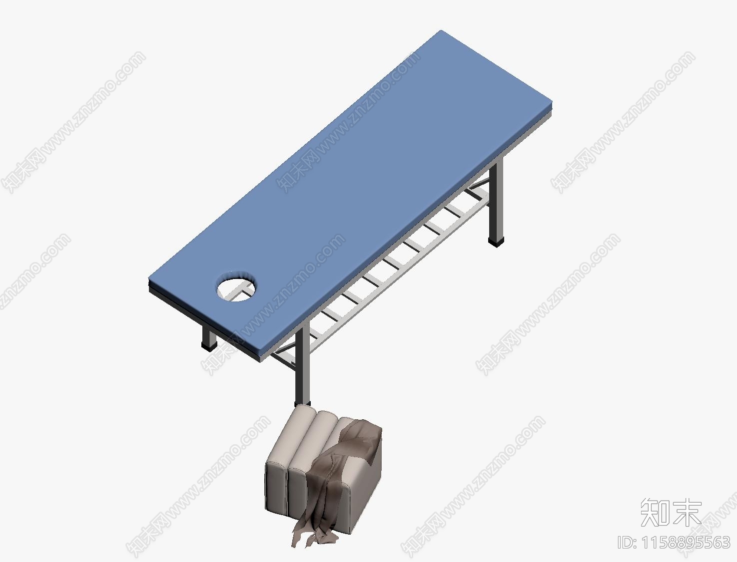 现代按摩床SU模型下载【ID:1158895563】