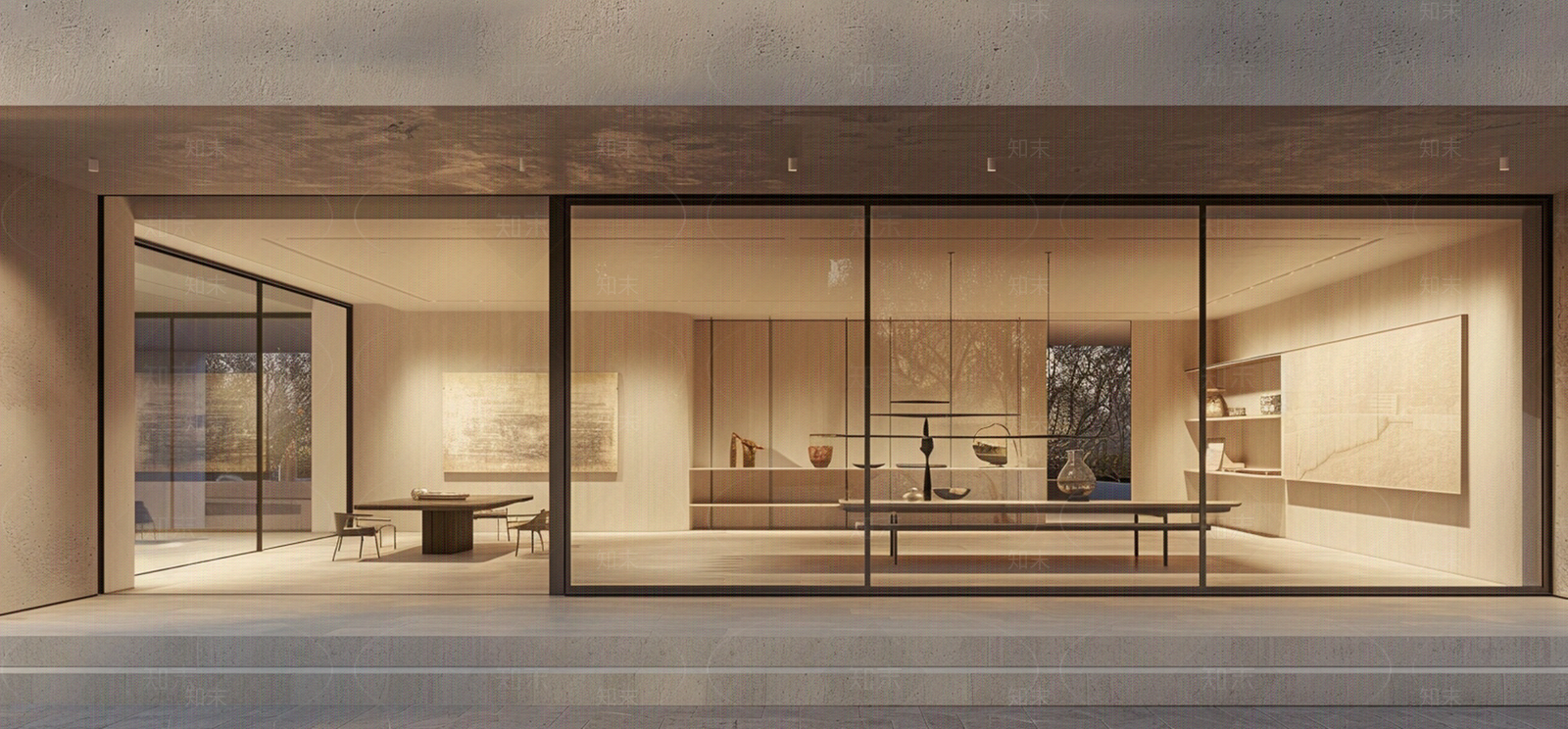 现代大厅玻璃简洁氛围橱窗贴图下载【ID:1158899796】