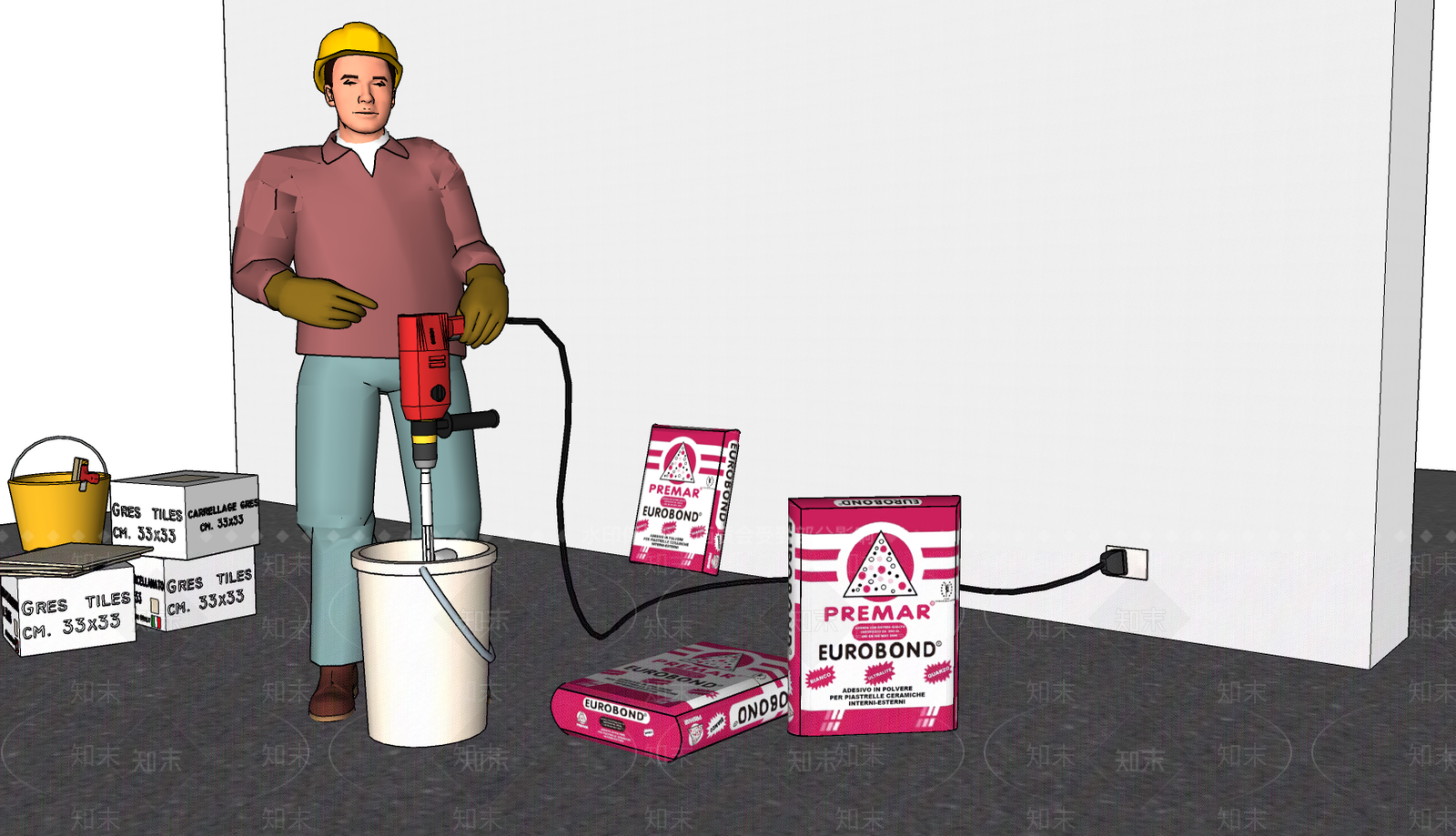 建筑工地设备SU模型下载【ID:1158901512】