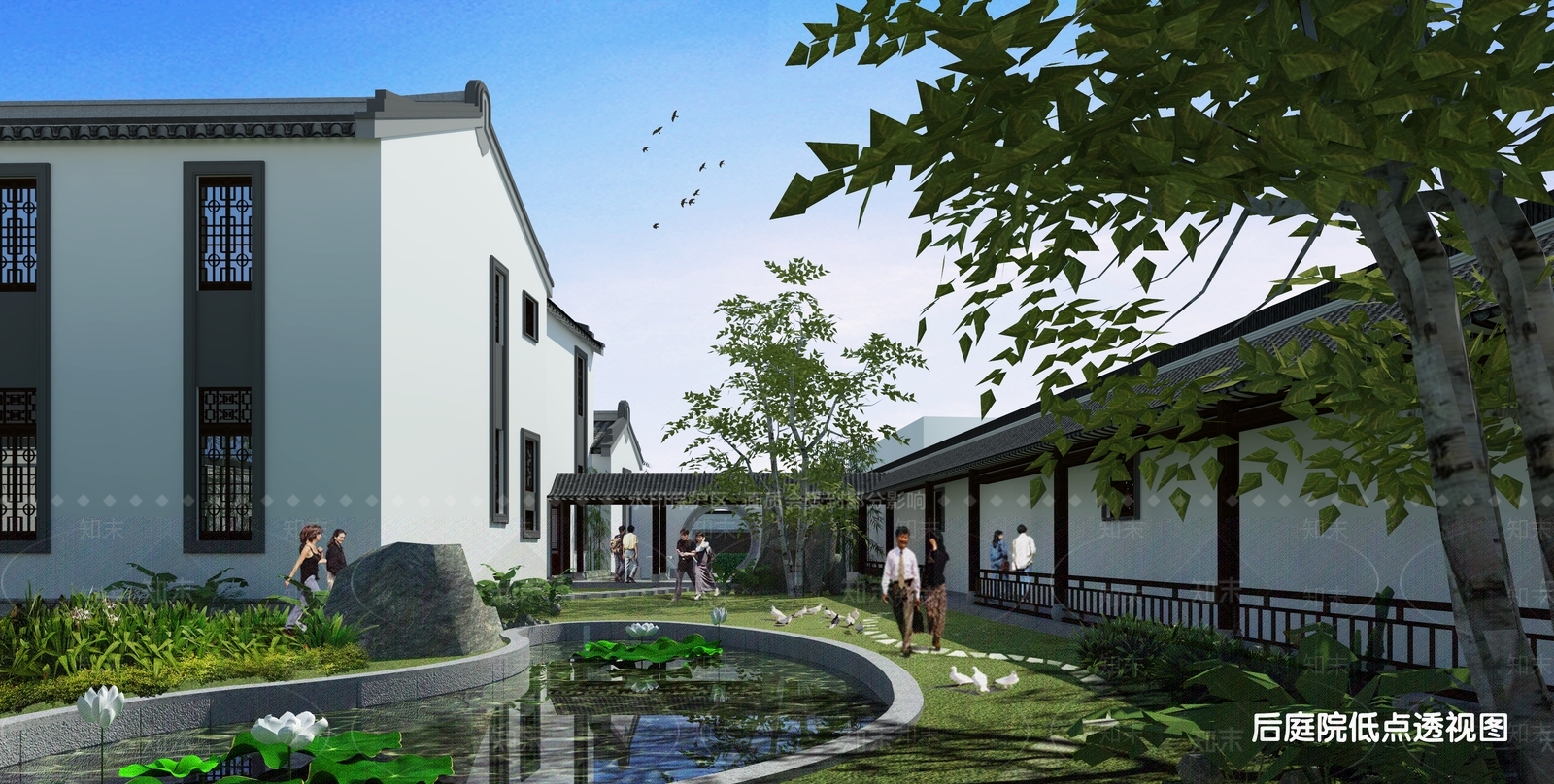 新中式岭南文化馆SU模型下载【ID:1159187478】