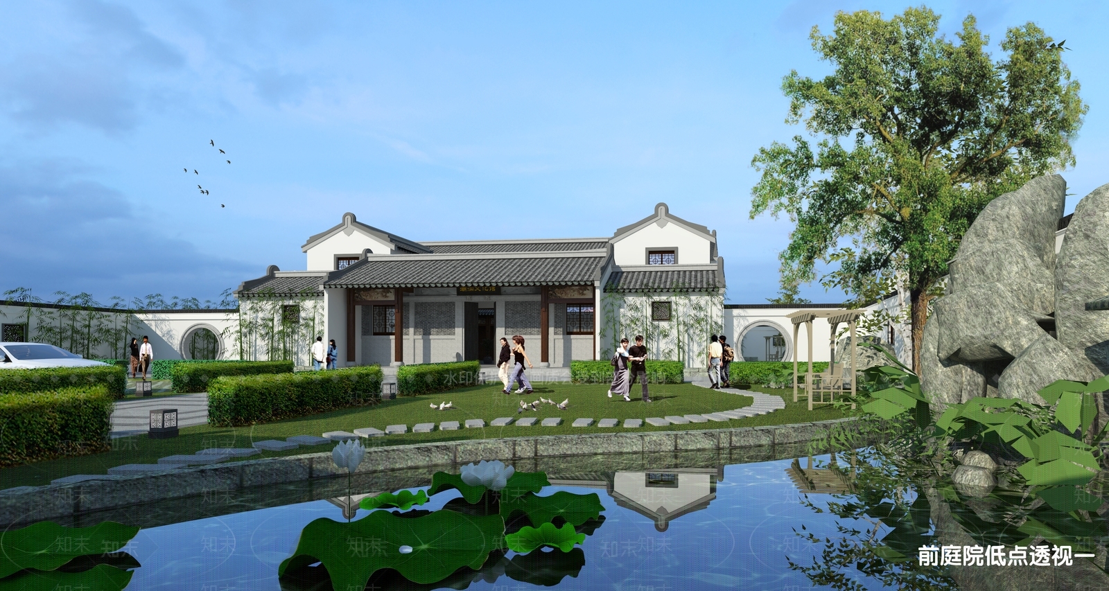 新中式岭南文化馆SU模型下载【ID:1159187478】