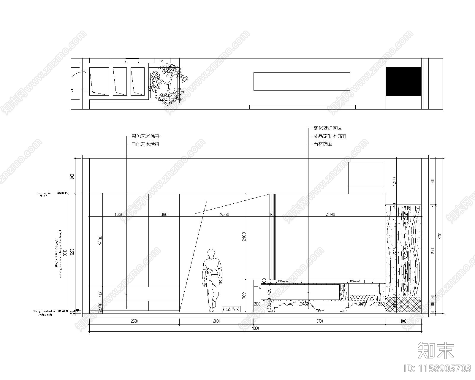 现代办公室cad施工图下载【ID:1158905703】