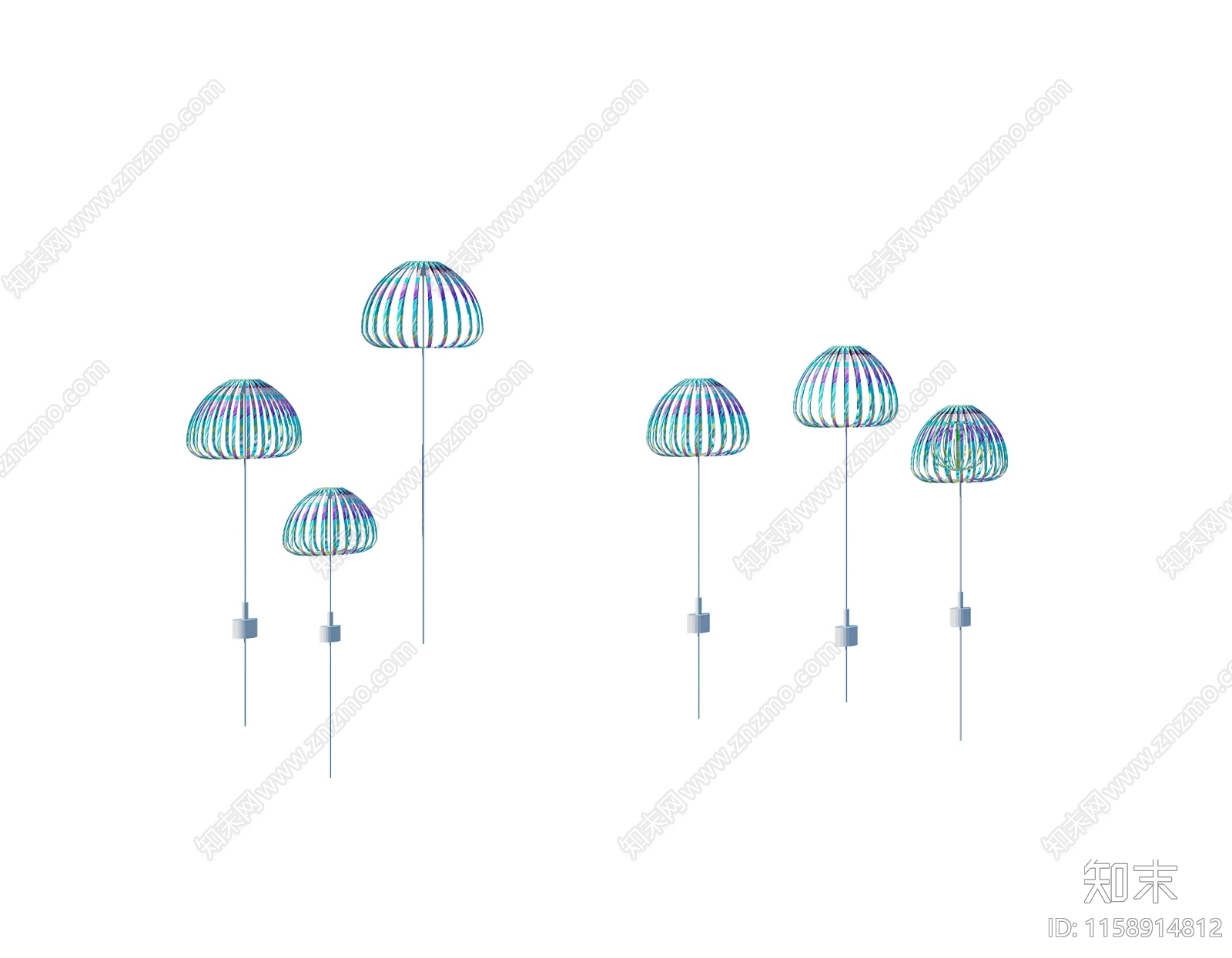 现代网红泡泡景观灯3D模型下载【ID:1158914812】