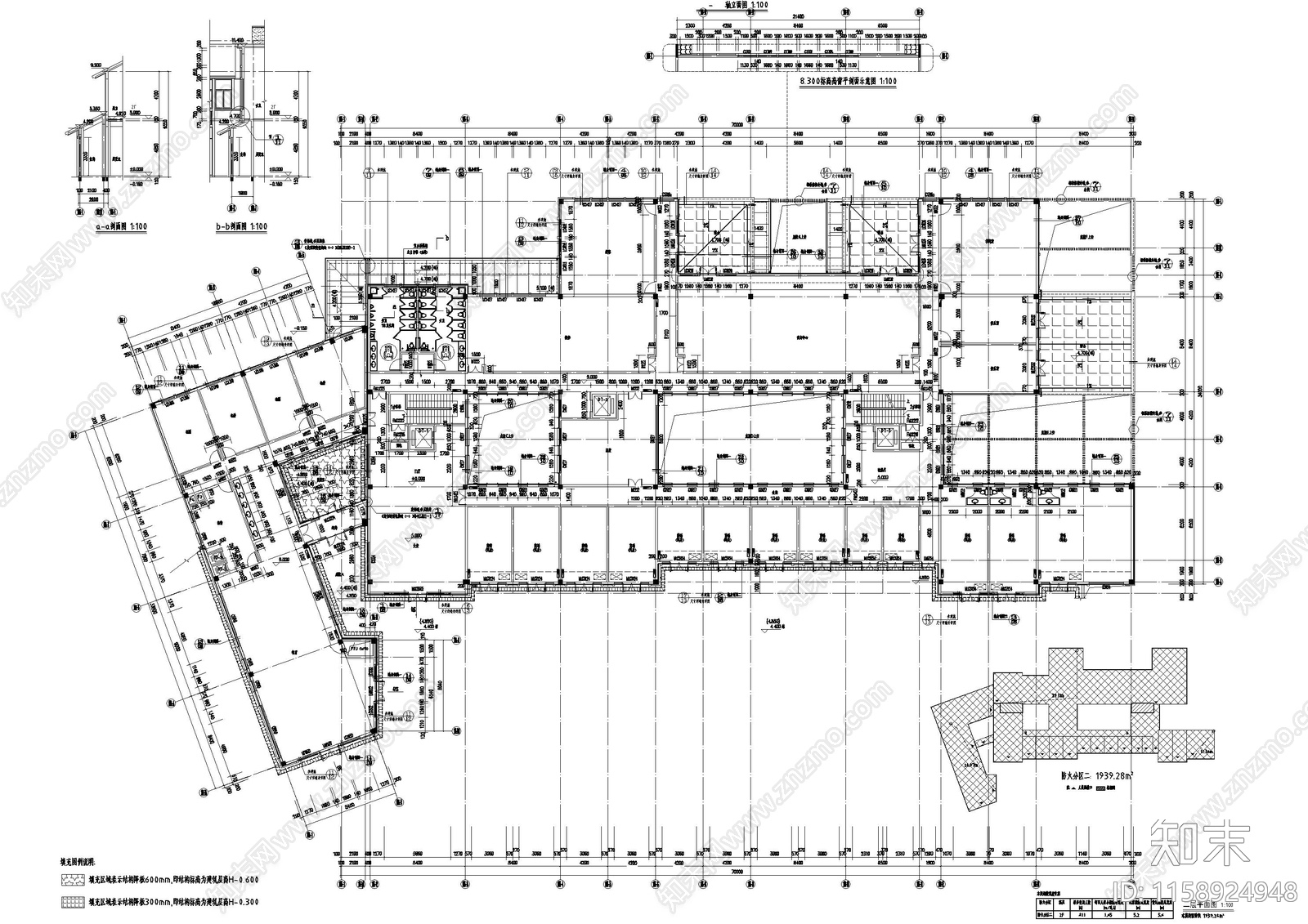 两层度假小镇建cad施工图下载【ID:1158924948】