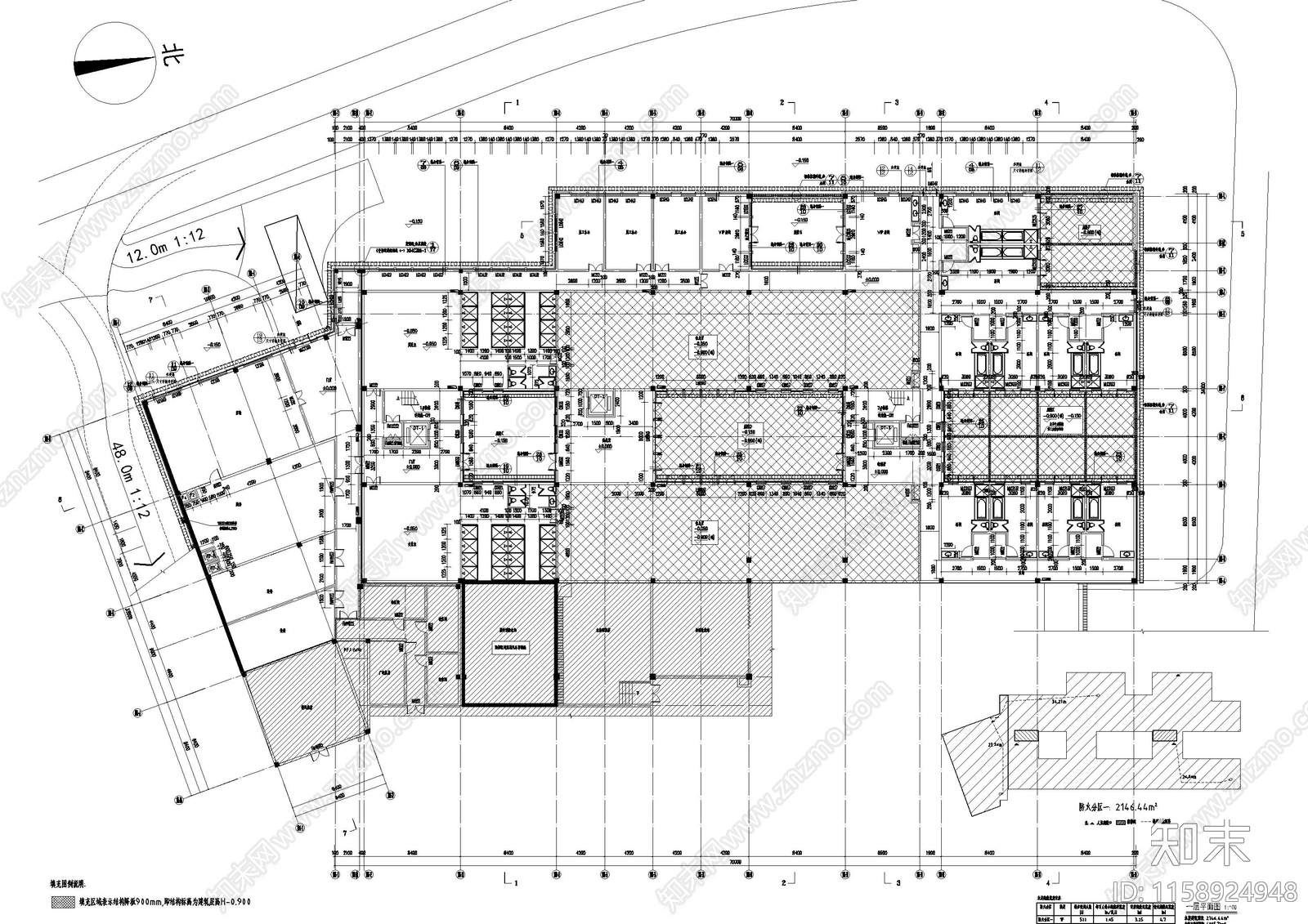 两层度假小镇建cad施工图下载【ID:1158924948】