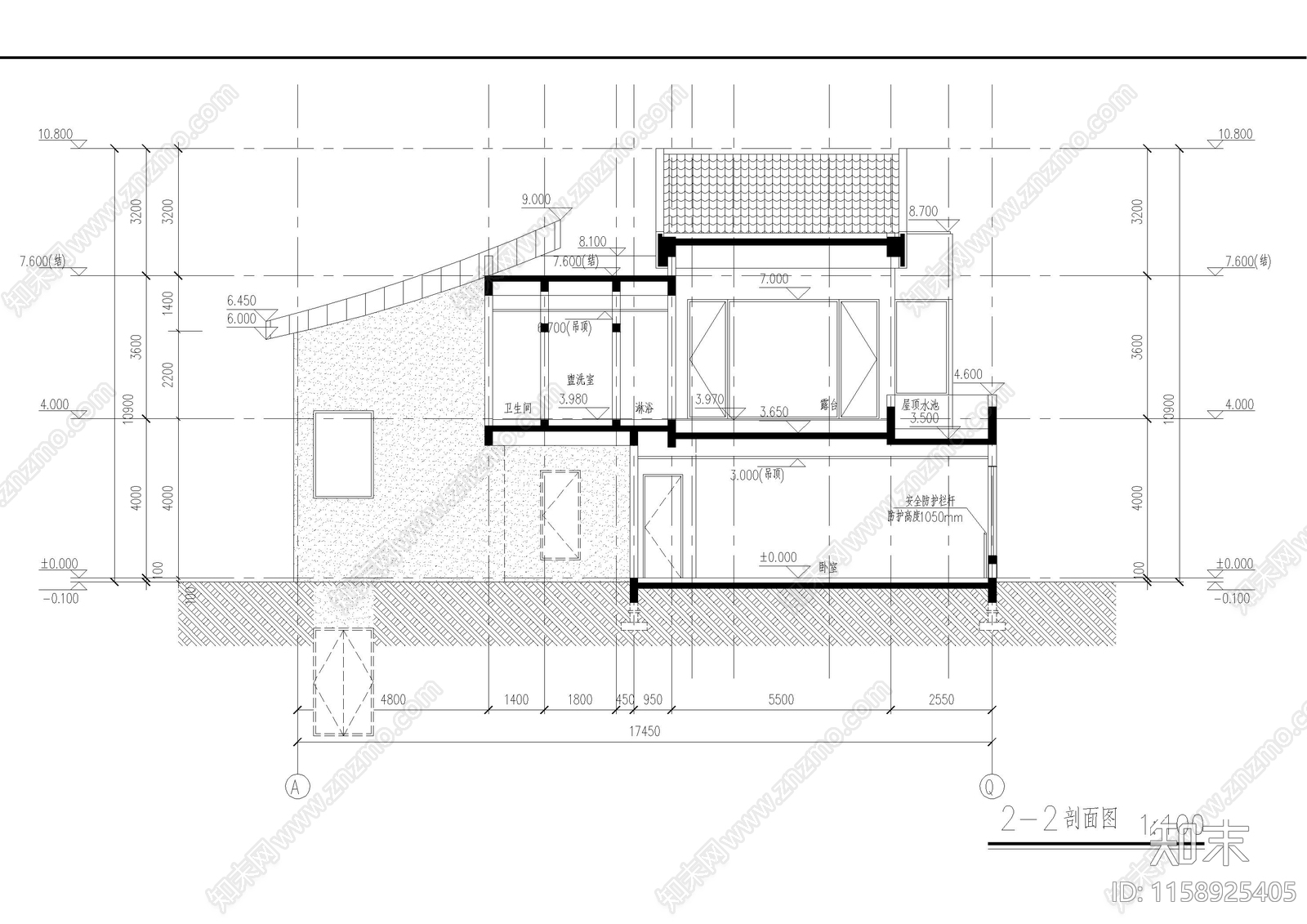 创意民宿建cad施工图下载【ID:1158925405】