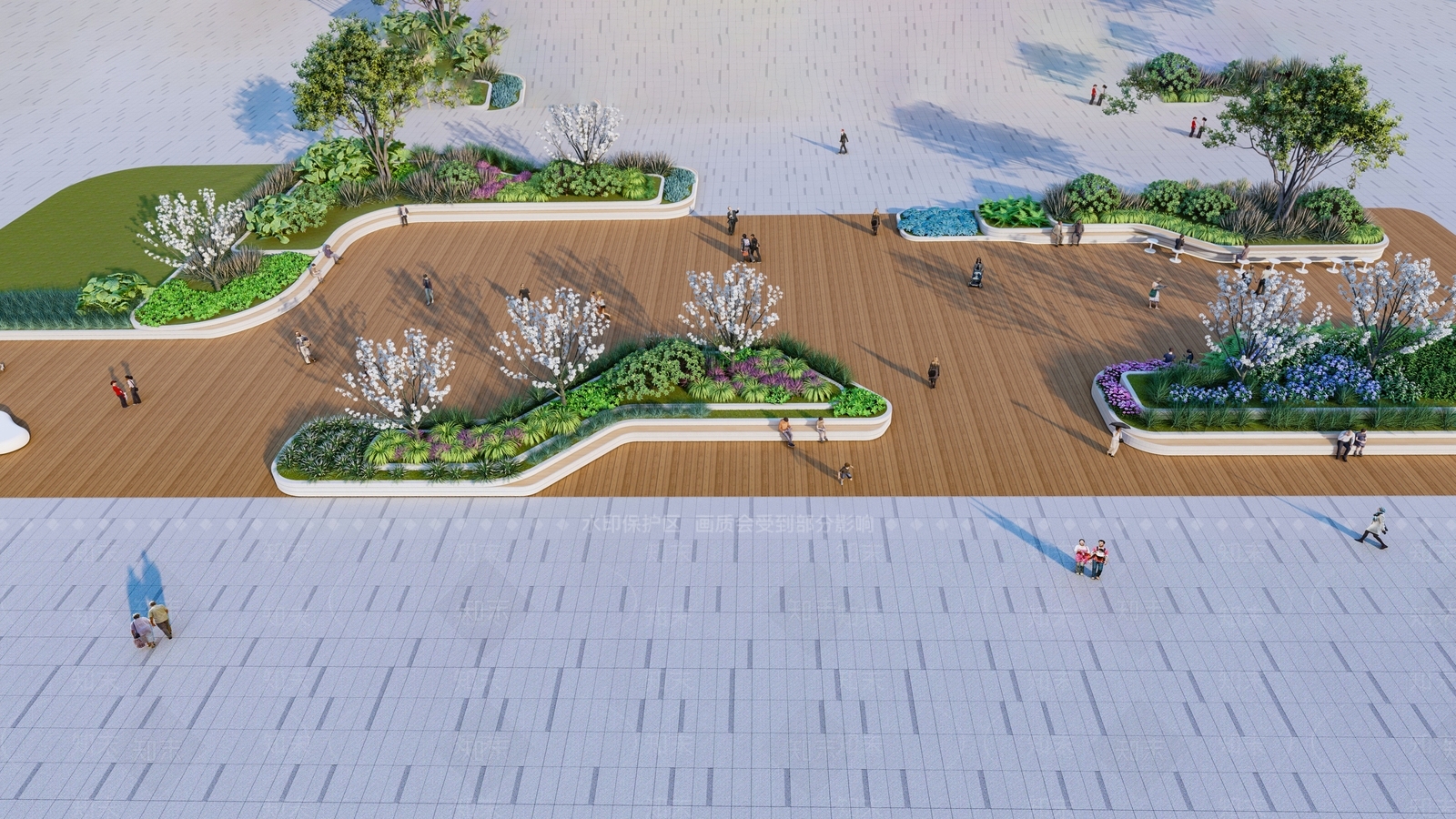 现代办公景观SU模型下载【ID:1158931626】