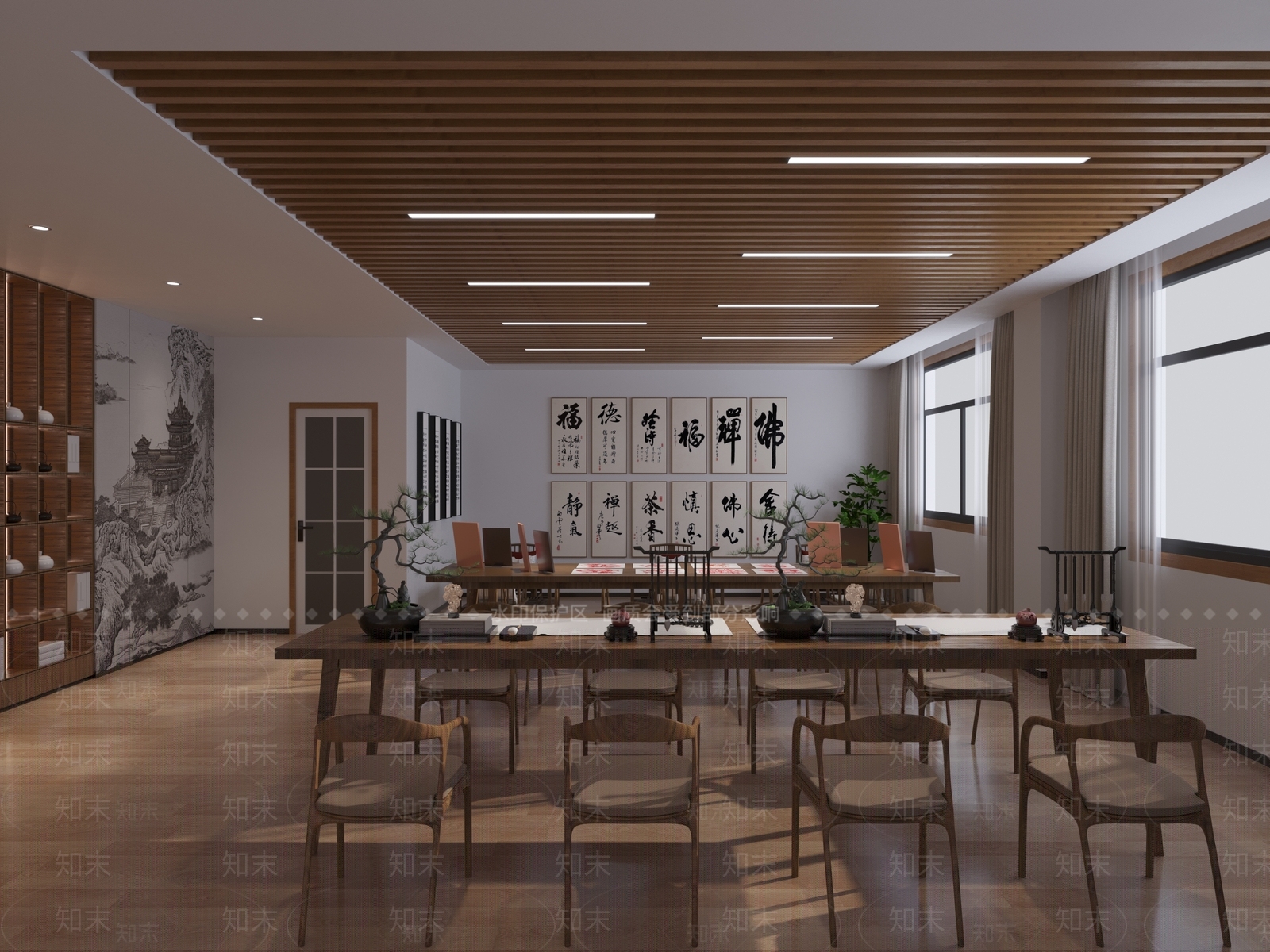 新中式娱乐室3D模型下载【ID:1158933888】