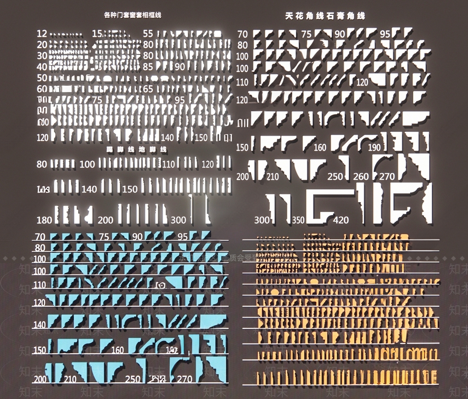 现代石膏线3D模型下载【ID:1158939643】