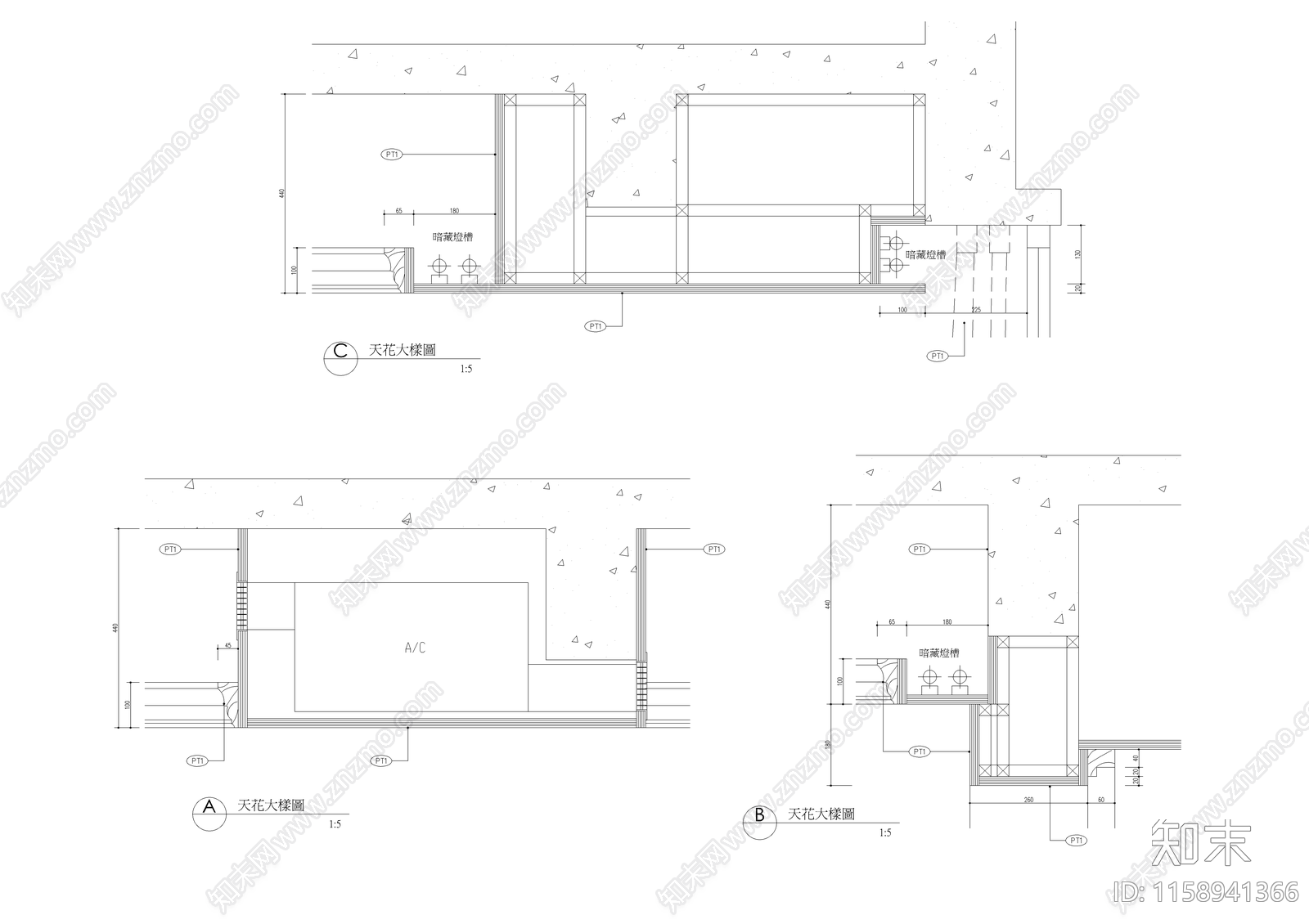 上海浦东滨江兰庭样板房cad施工图下载【ID:1158941366】