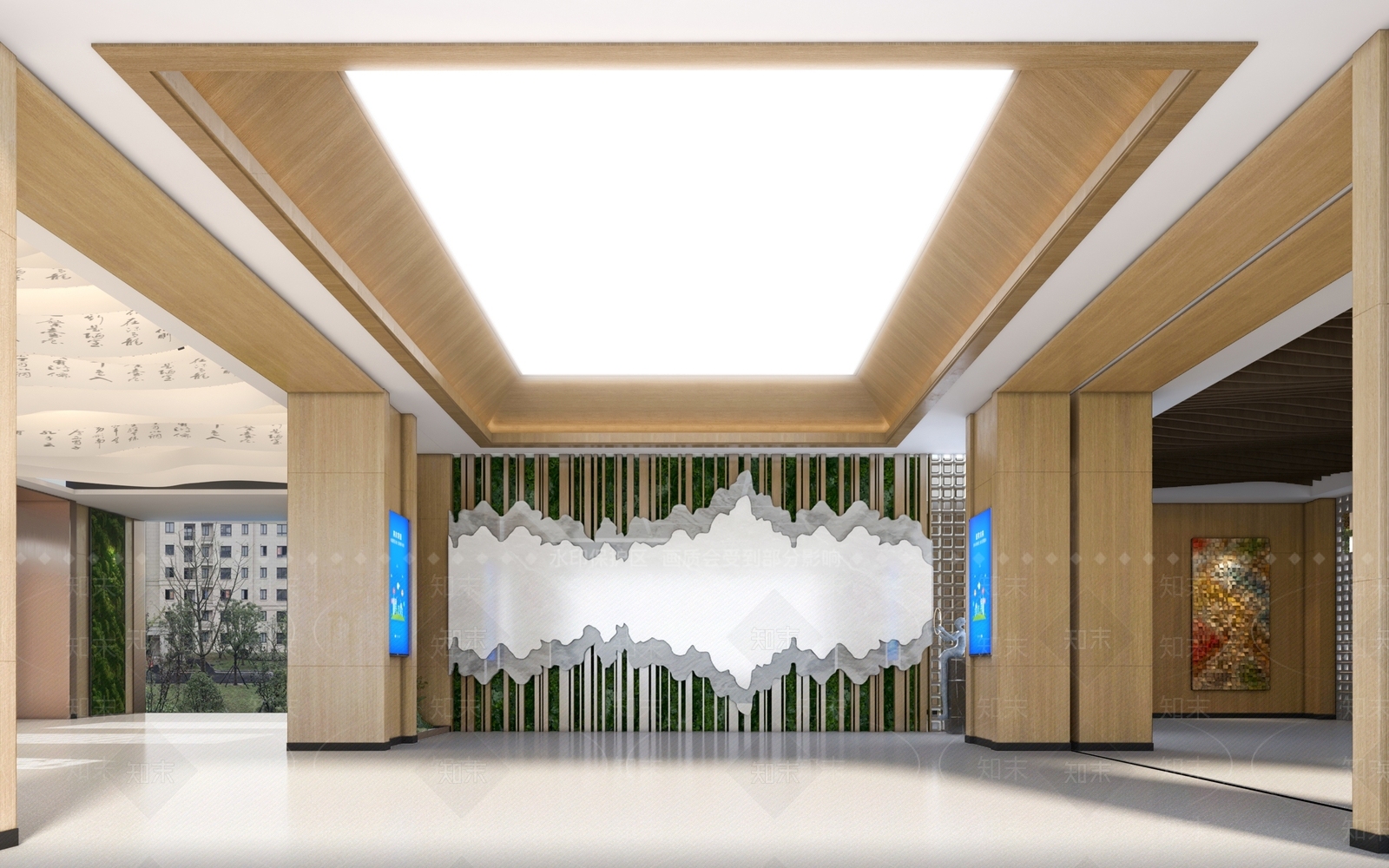 现代学校架空层展厅3D模型下载【ID:1159007303】