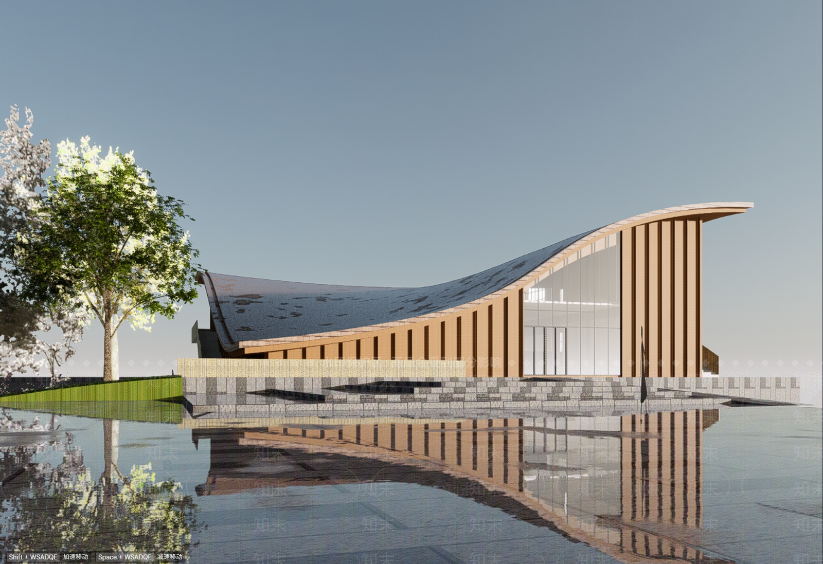 新中式山顶坡地博物馆综合馆SU模型下载【ID:1158946955】