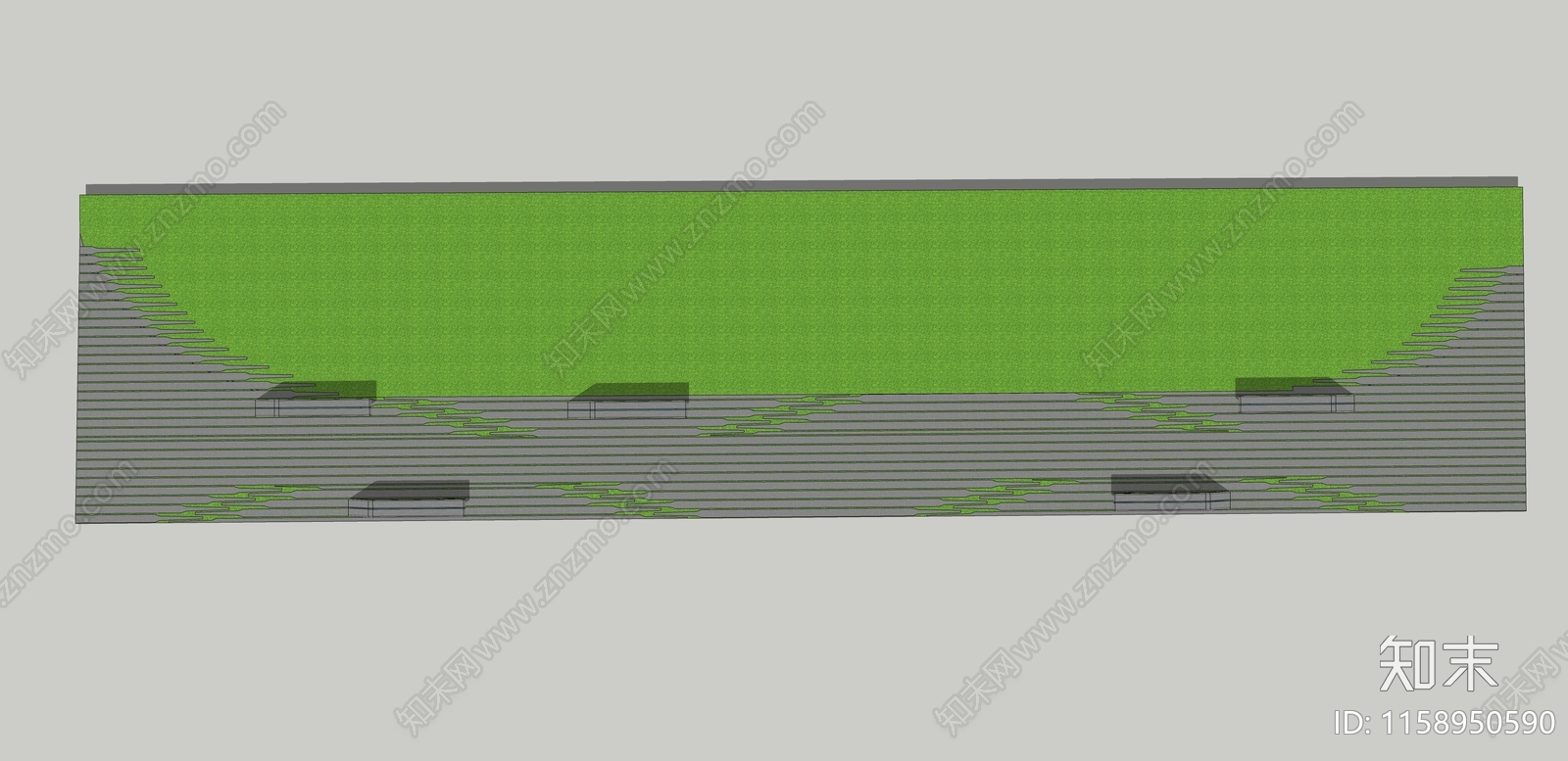 现代景观座椅SU模型下载【ID:1158950590】