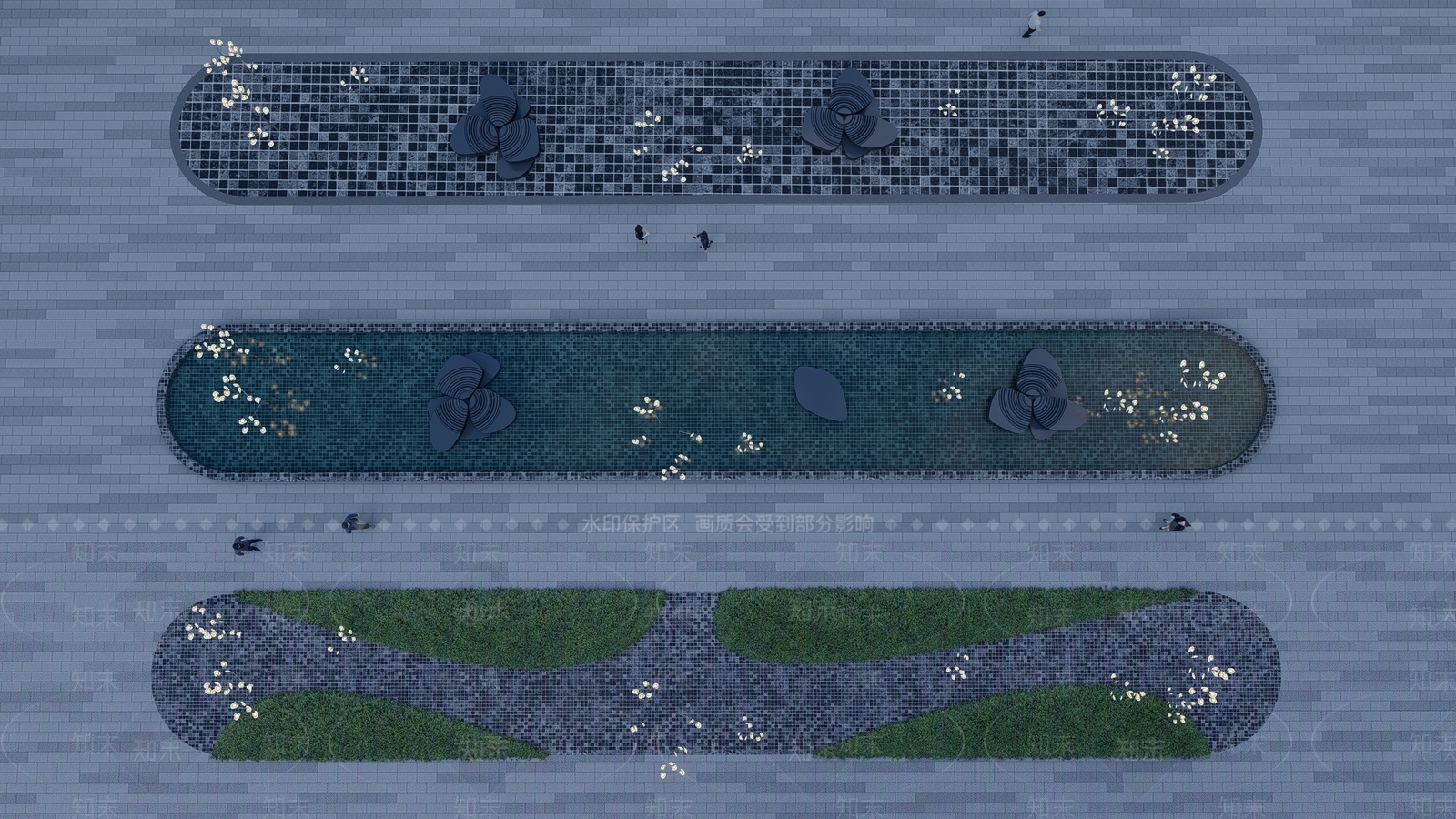 现代水景SU模型下载【ID:1158950876】