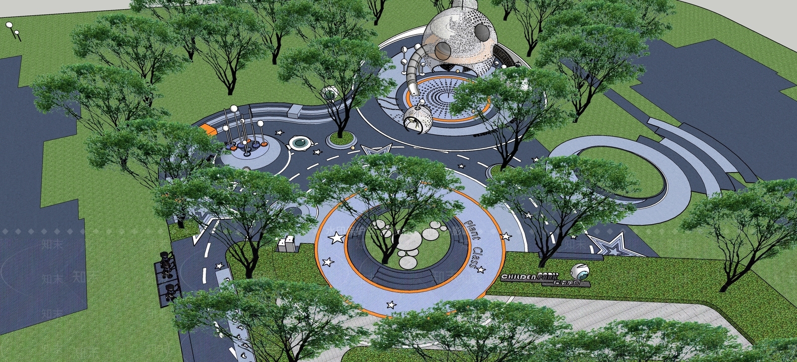 现代儿童区SU模型下载【ID:1158958394】