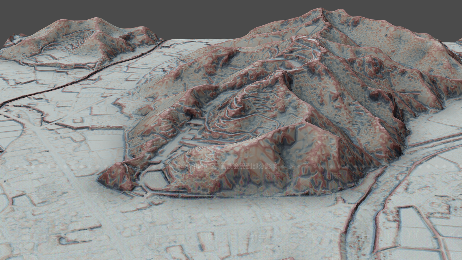 现代景观3D模型渲染效果图