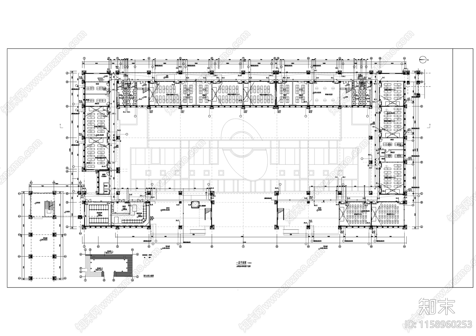 学校实验楼给排cad施工图下载【ID:1158960253】