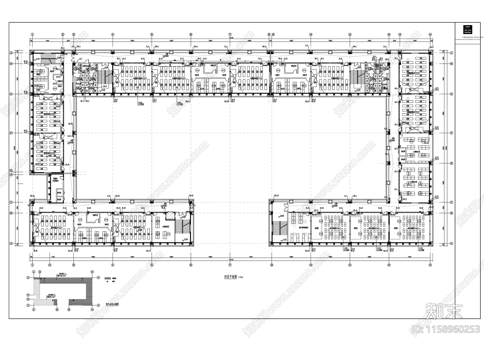 学校实验楼给排cad施工图下载【ID:1158960253】