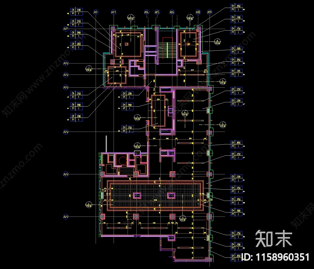 行政休闲廊标标准制图图纸cad施工图下载【ID:1158960351】