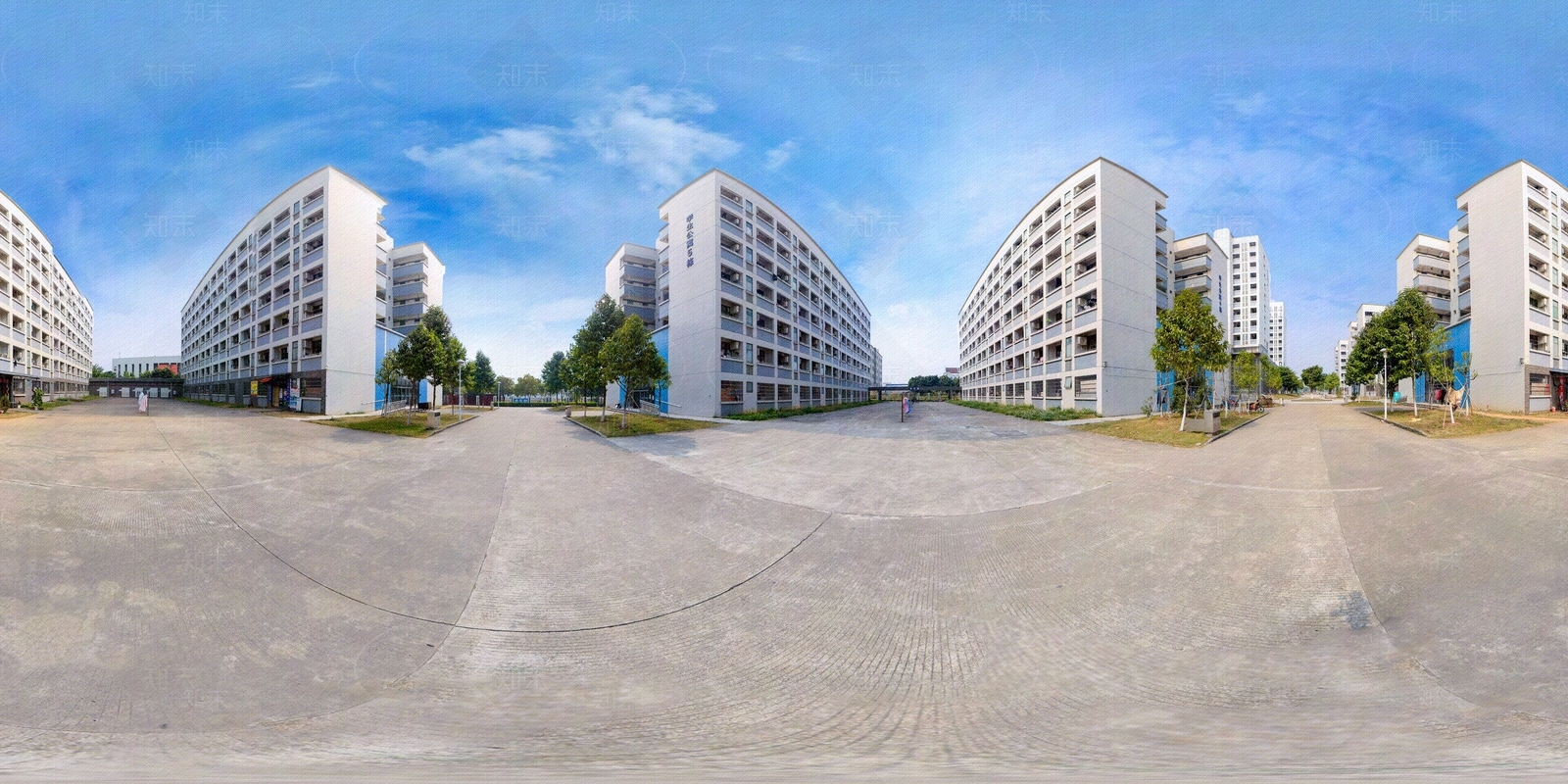 HDR城市小区社区广场全景贴图下载【ID:1158960738】