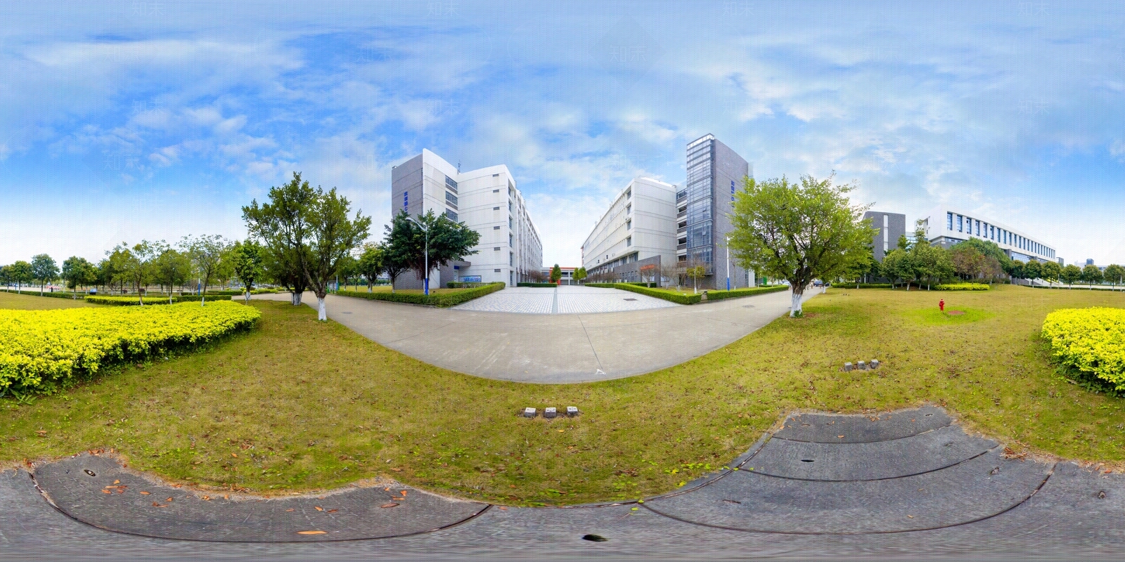 HDR城市小区社区广场全景贴图下载【ID:1158961339】