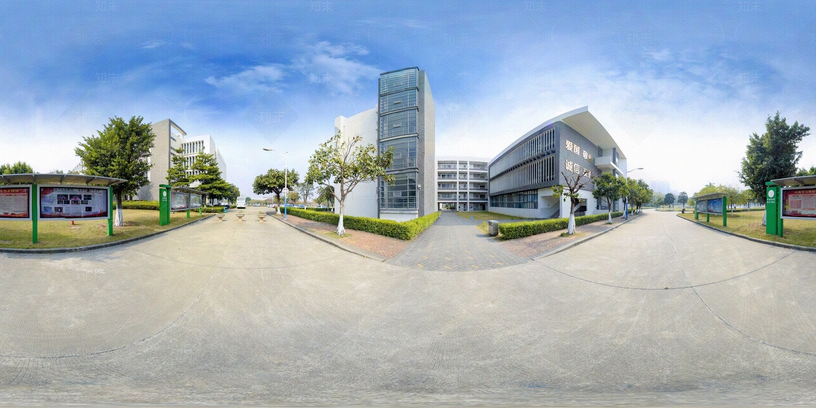 HDR城市小区社区广场全景贴图下载【ID:1158961433】
