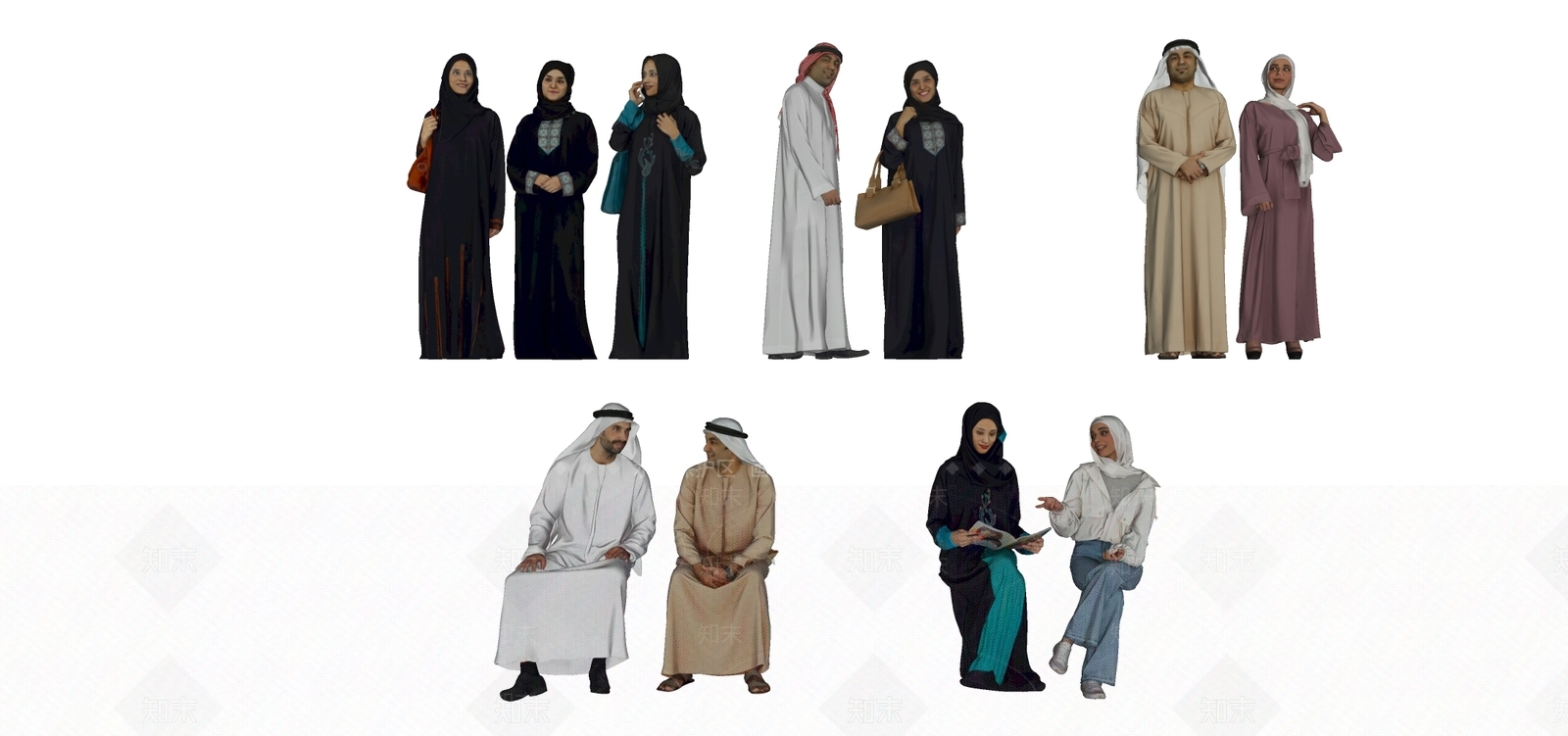 中东人SU模型下载【ID:1158961223】_知末su模型网