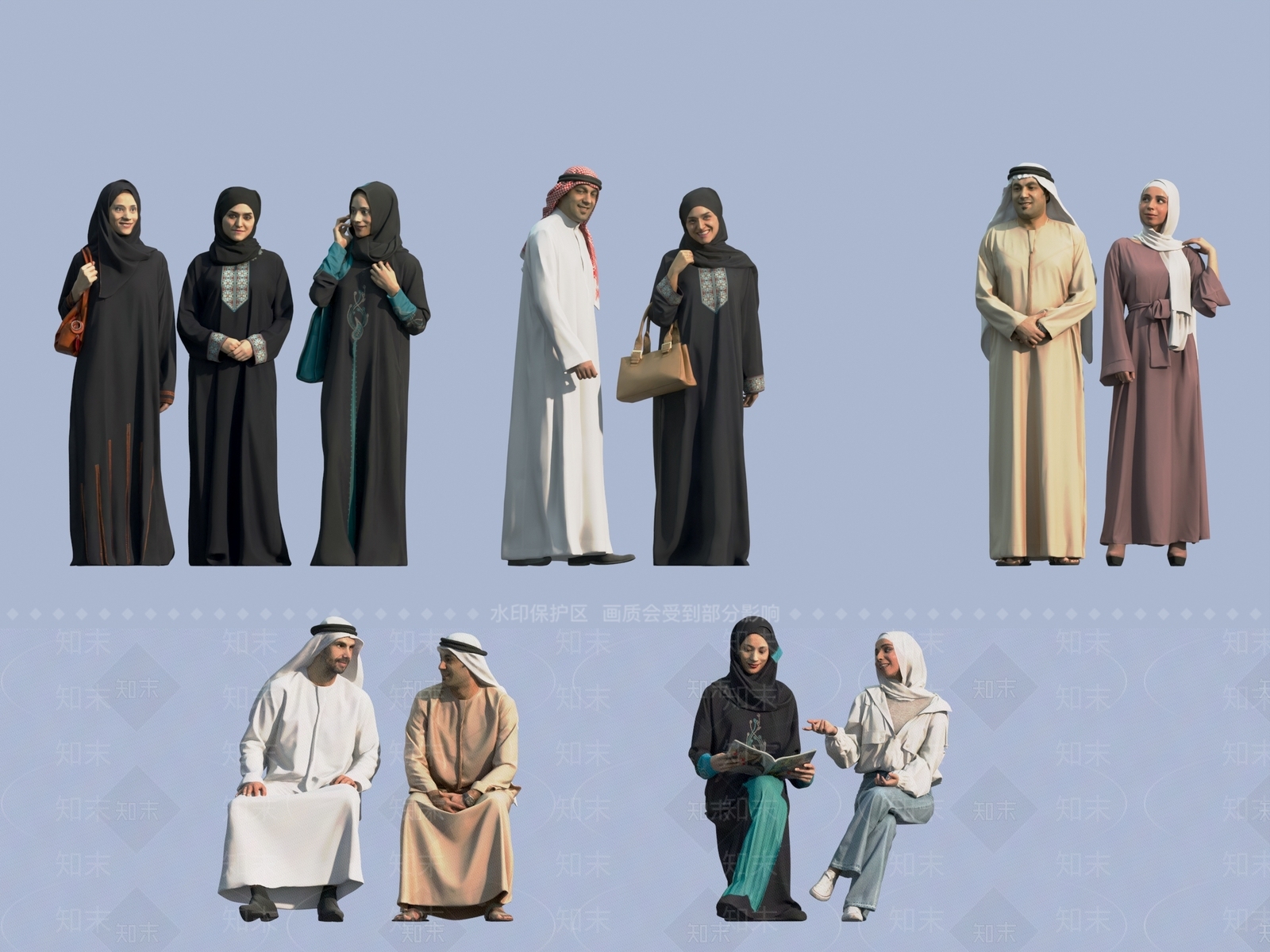 中东人SU模型下载【ID:1158961223】_知末su模型网