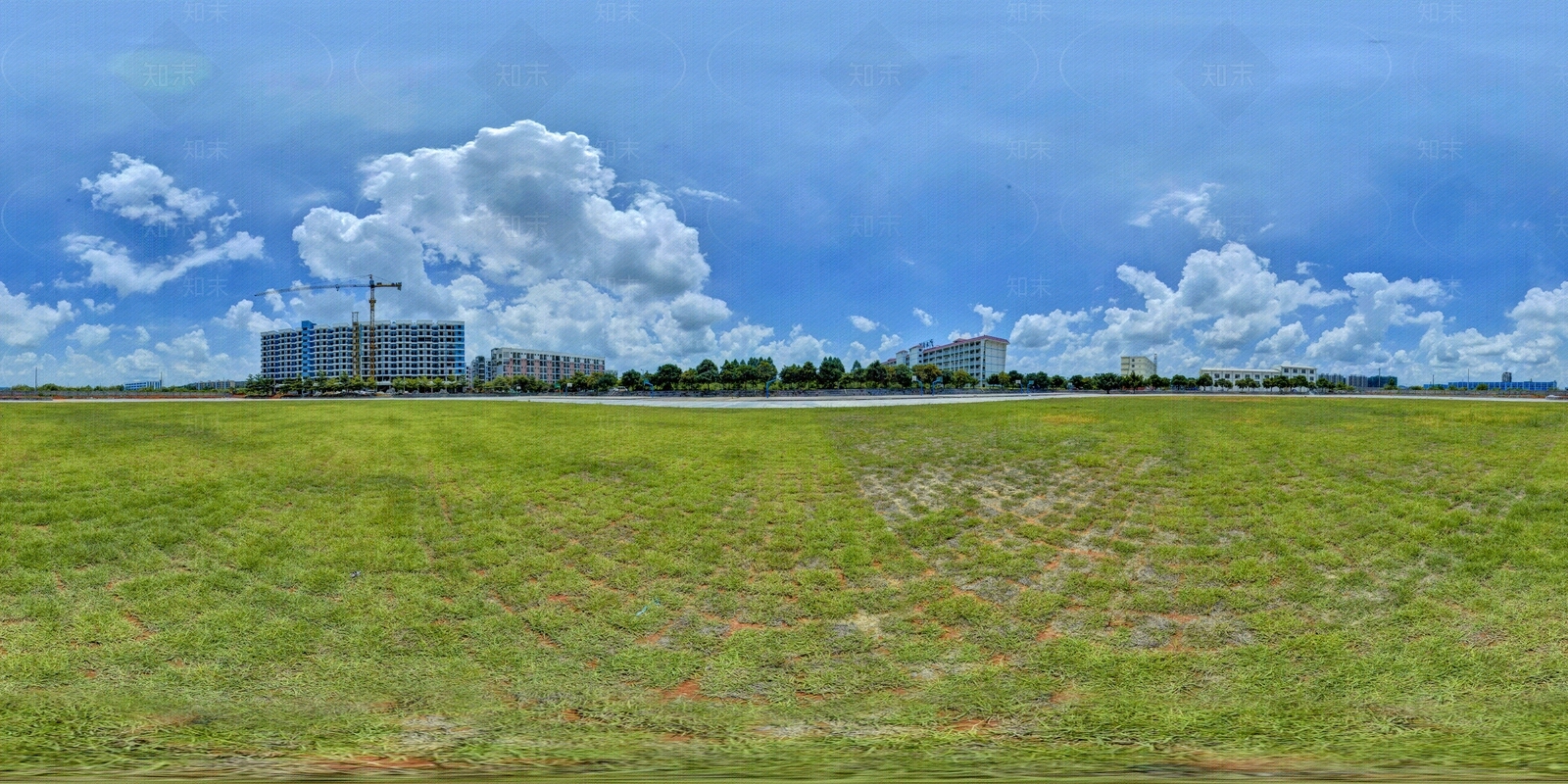 HDR城市小区社区广场全景贴图下载【ID:1158963083】