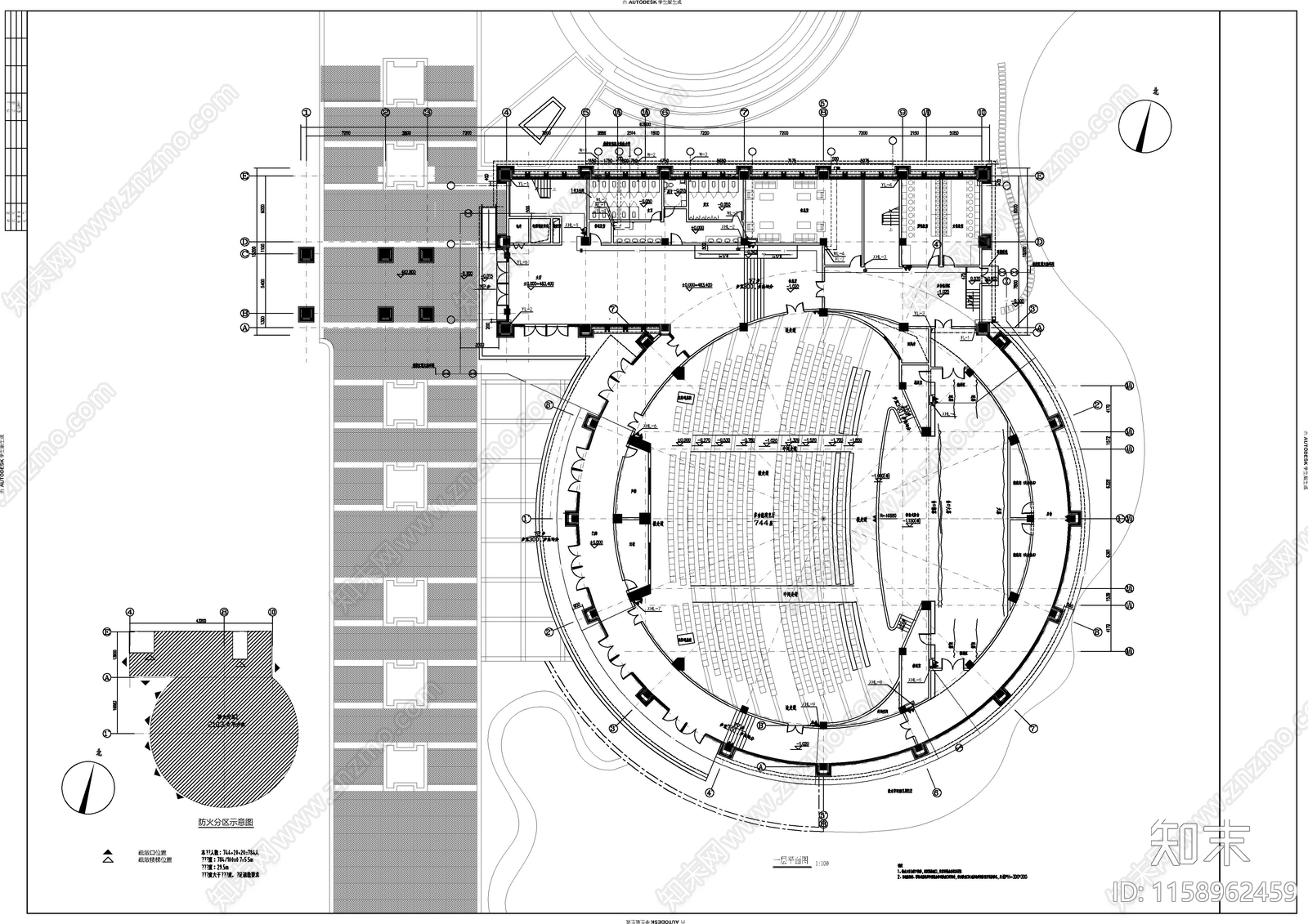 高校演艺中心给排施工图下载【ID:1158962459】