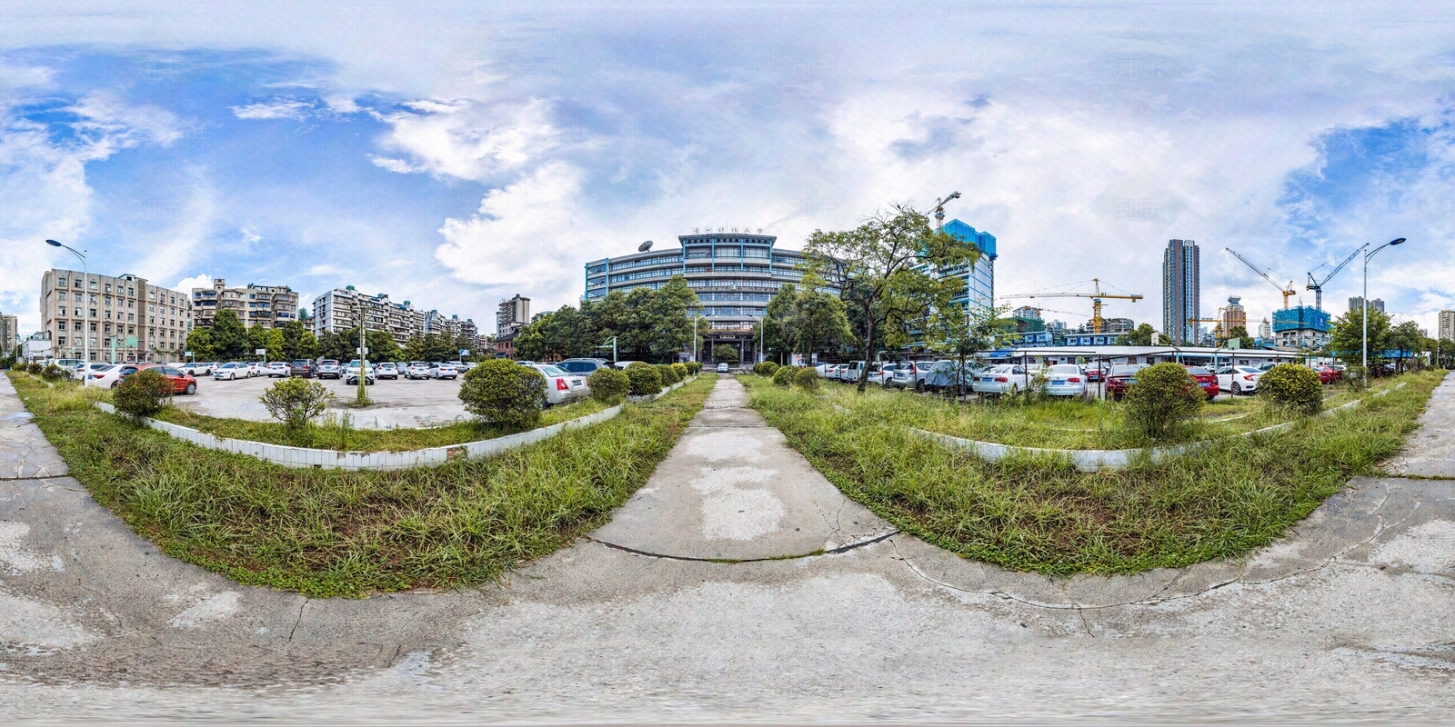 HDR城市小区社区广场全景贴图下载【ID:1158963861】