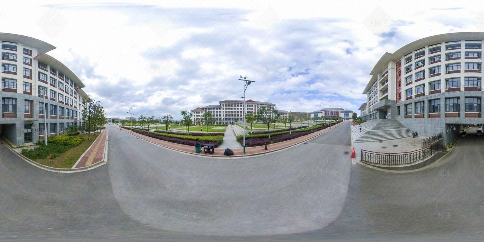 HDR城市小区社区广场全景贴图下载【ID:1158965627】