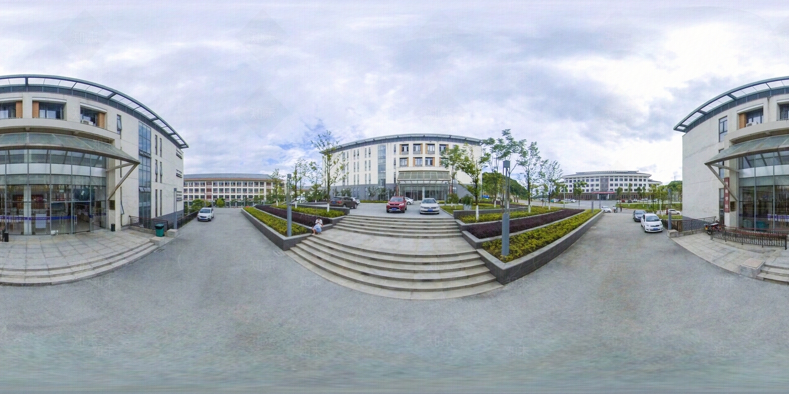 HDR城市小区社区广场全景贴图下载【ID:1158965942】