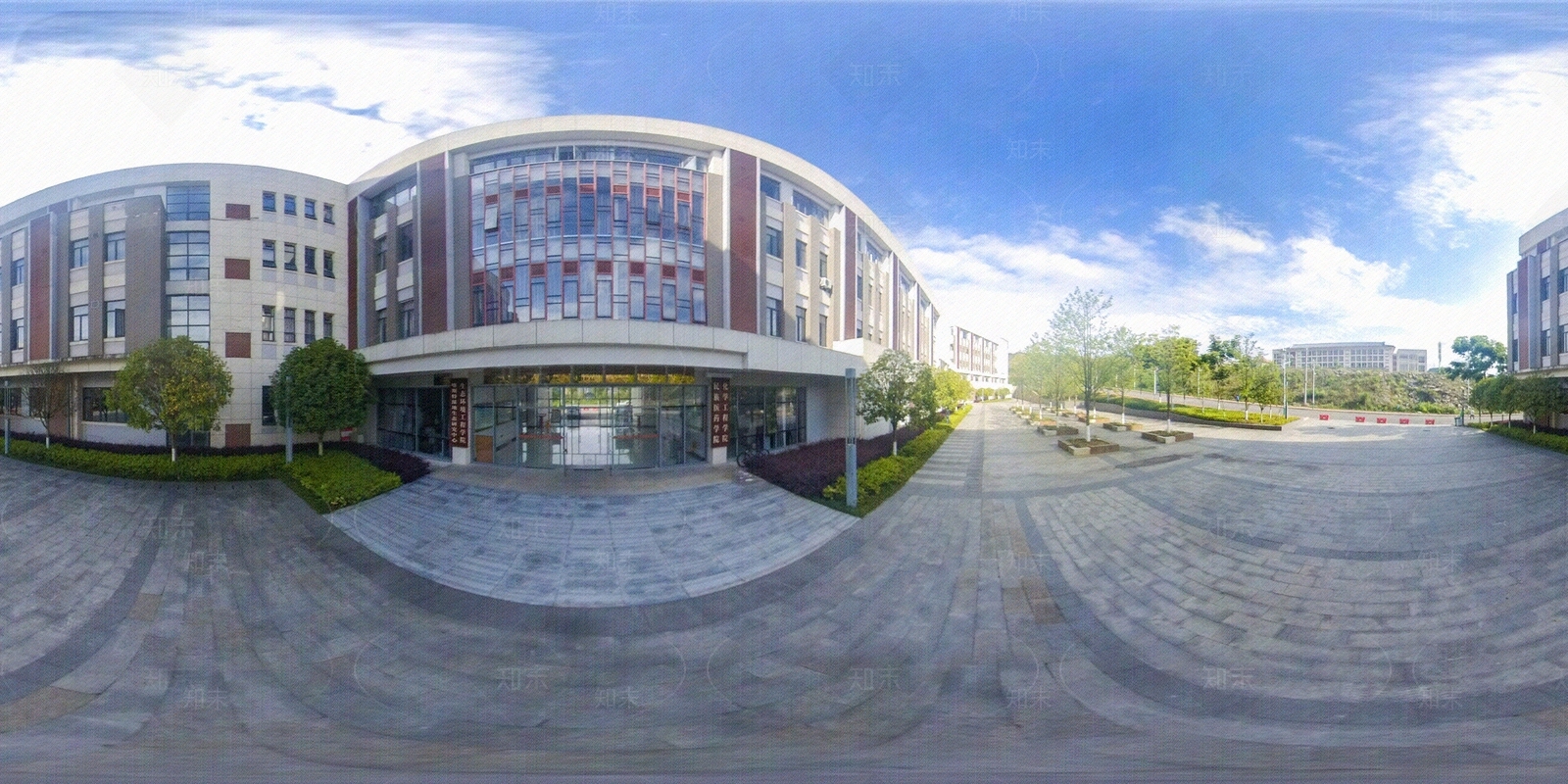 HDR城市小区社区广场全景贴图下载【ID:1158966292】