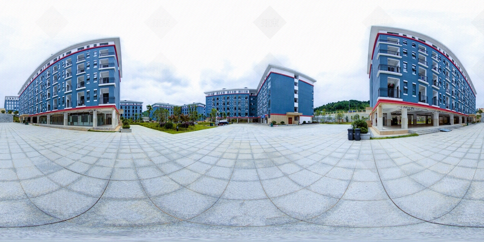 HDR城市小区社区广场全景贴图下载【ID:1158967860】