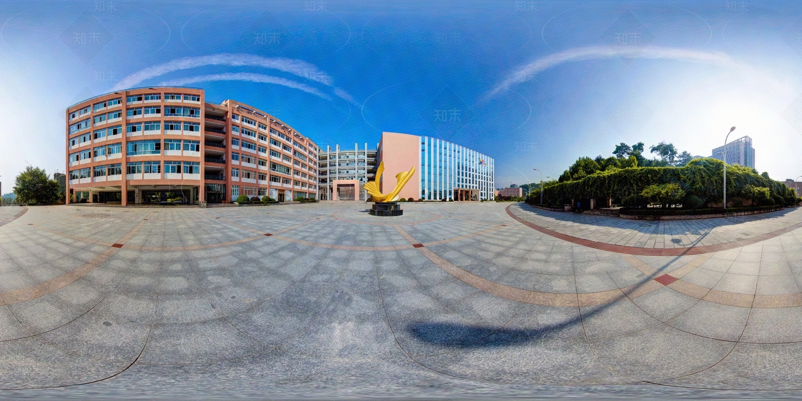HDR城市小区社区广场全景贴图下载【ID:1158970186】