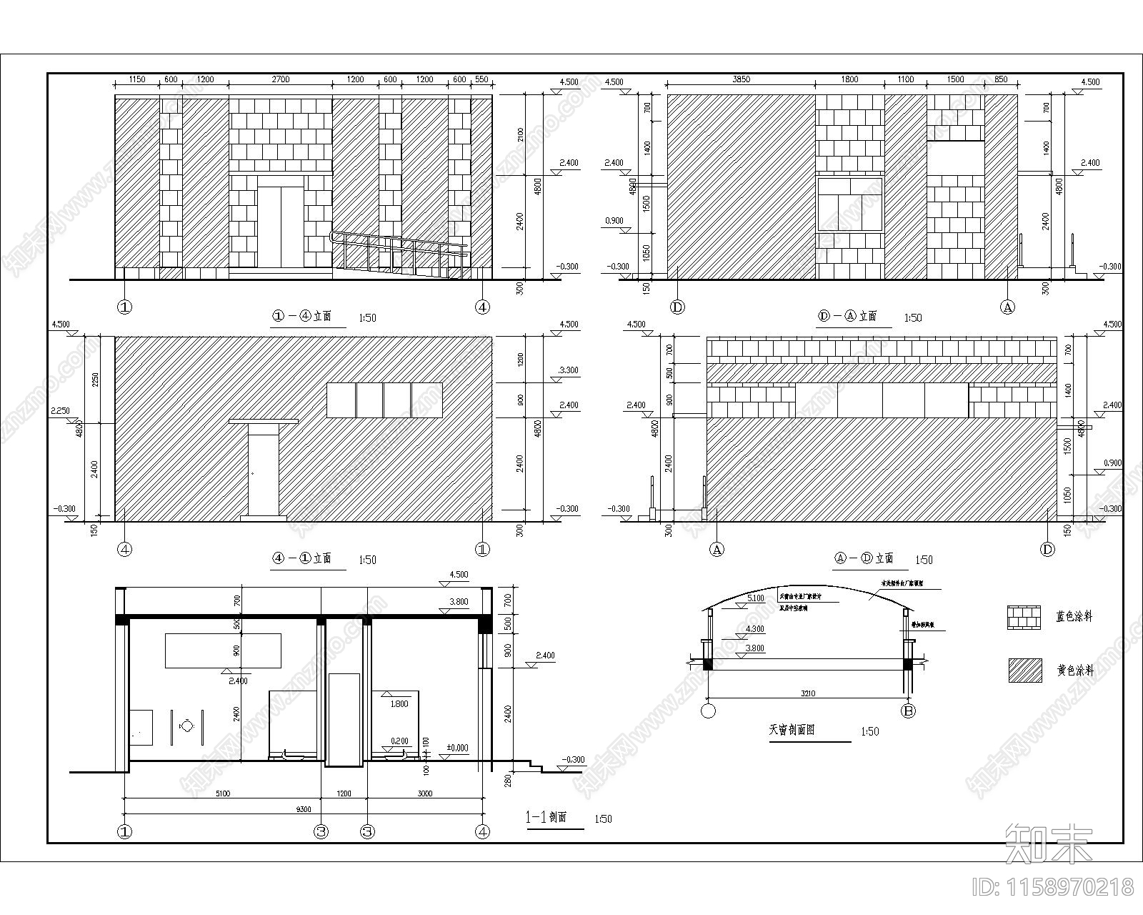 单层89平米砌体结构市区公厕建施图施工图下载【ID:1158970218】