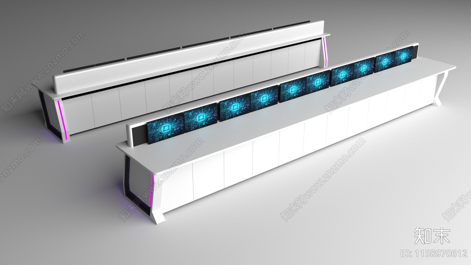 现代控制台3D模型下载【ID:1158970612】