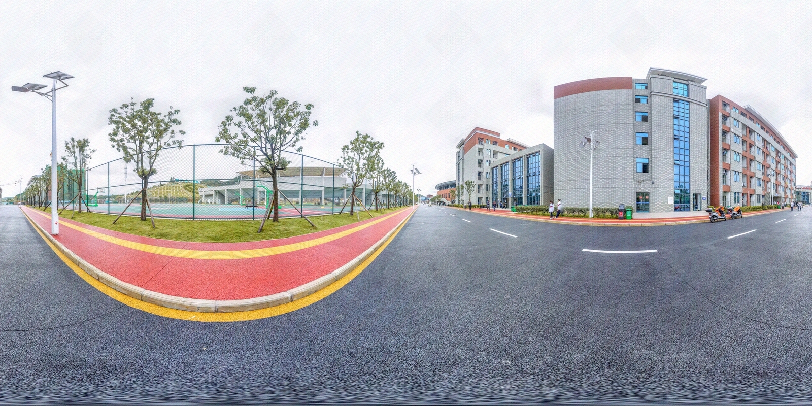 HDR城市小区社区广场全景贴图下载【ID:1158971157】