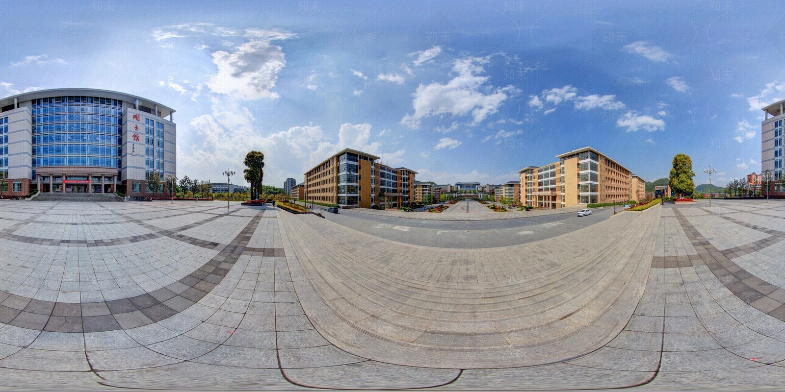 HDR城市小区社区广场全景贴图下载【ID:1158972976】