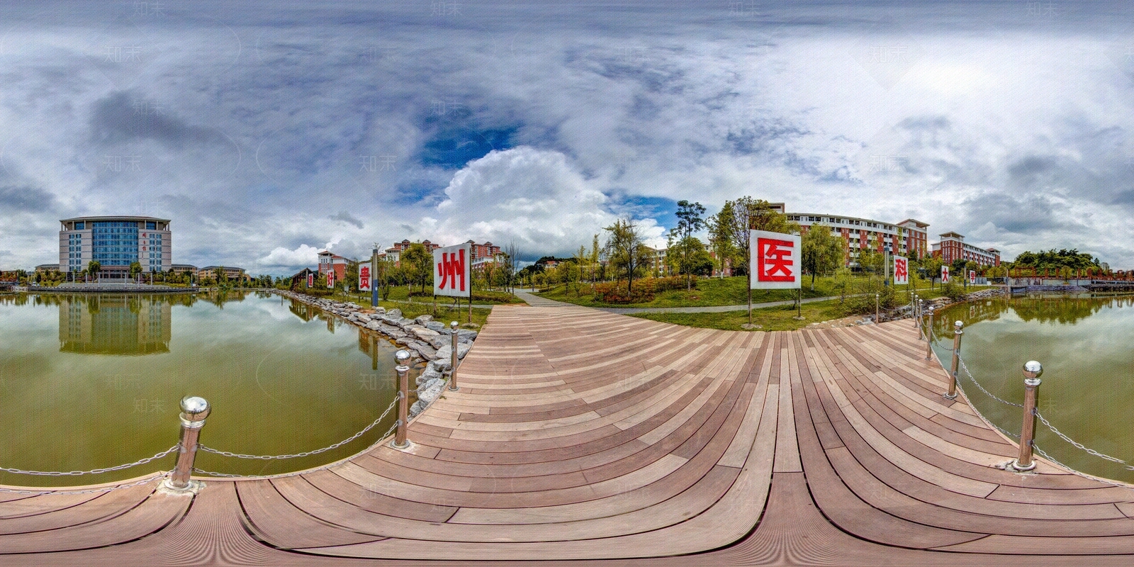 HDR城市小区社区广场全景贴图下载【ID:1158973066】
