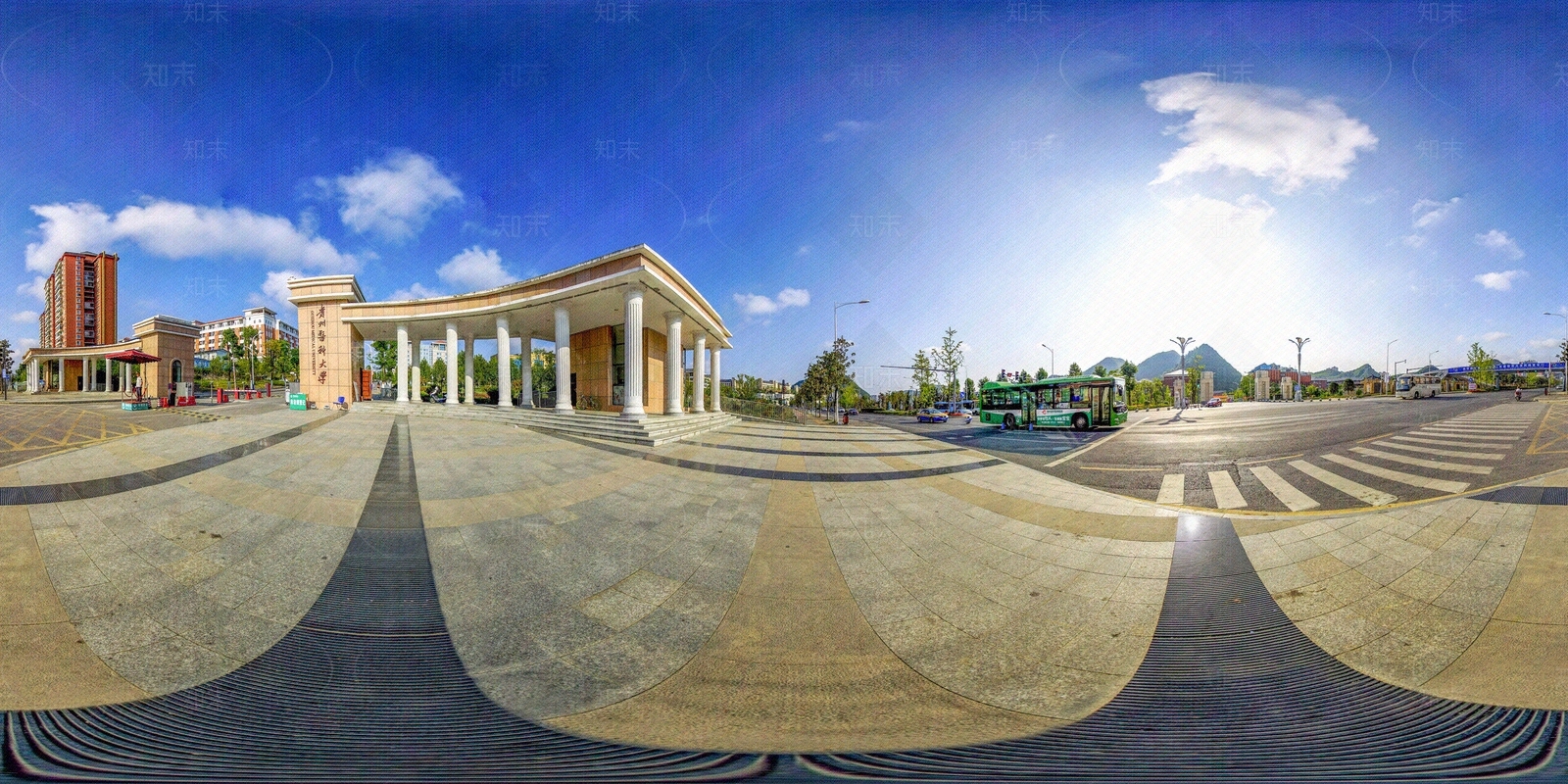 HDR城市小区社区广场全景贴图下载【ID:1158973728】